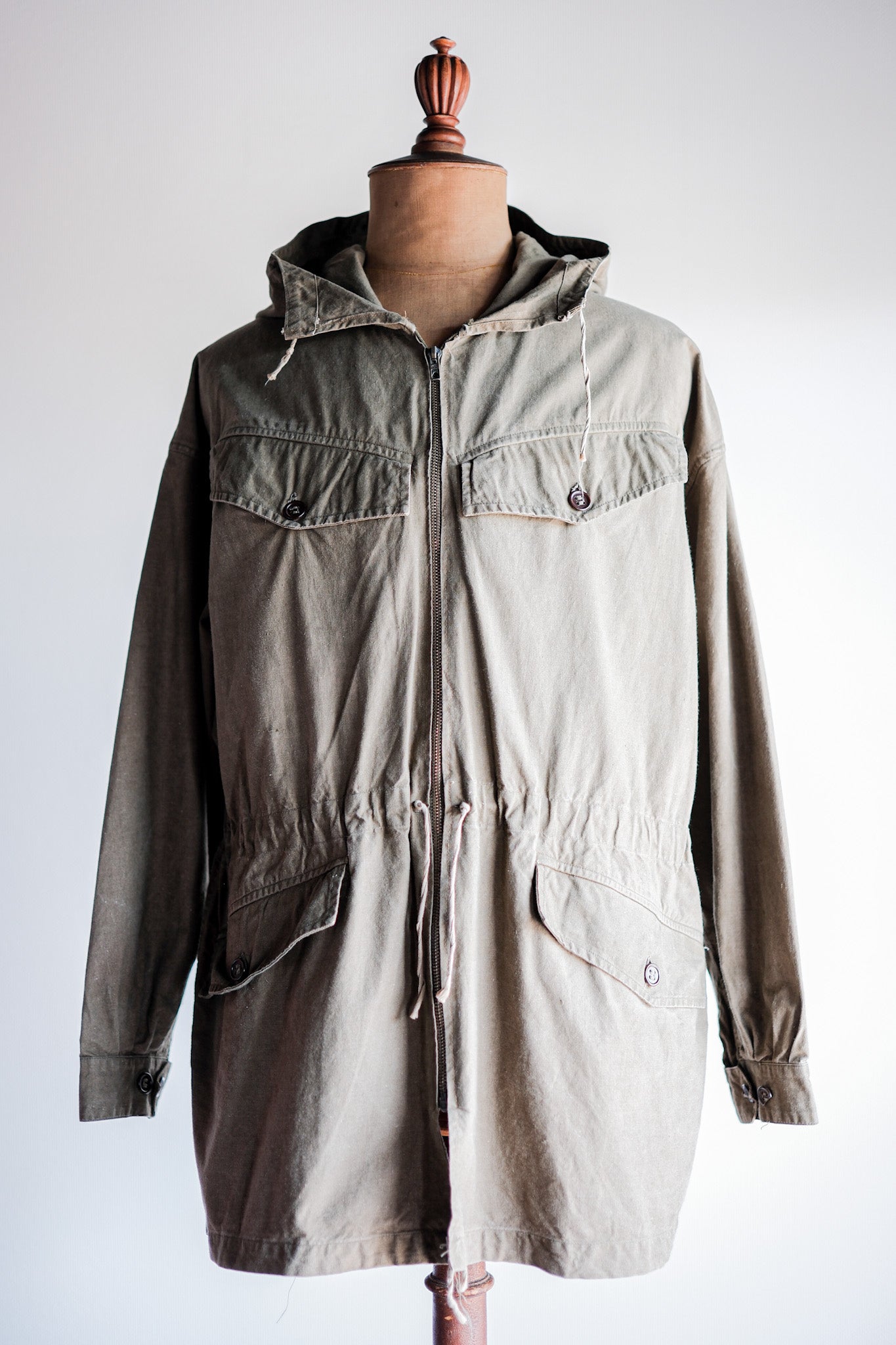 【~60's】French Army Alpine Mountain Smock Parka Size.22 "Modified"