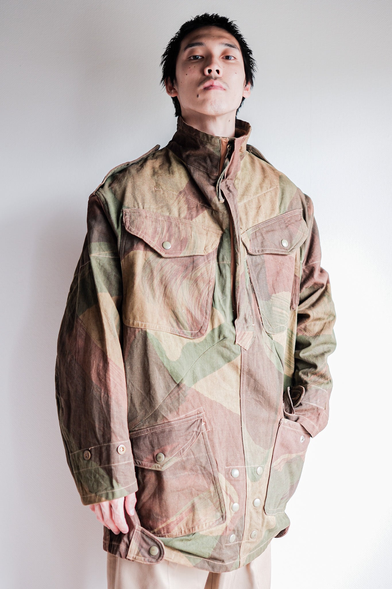【~50's】British Army Airborne Troops Brushstroke Camouflage Denison Smock Size.3 "SAS"