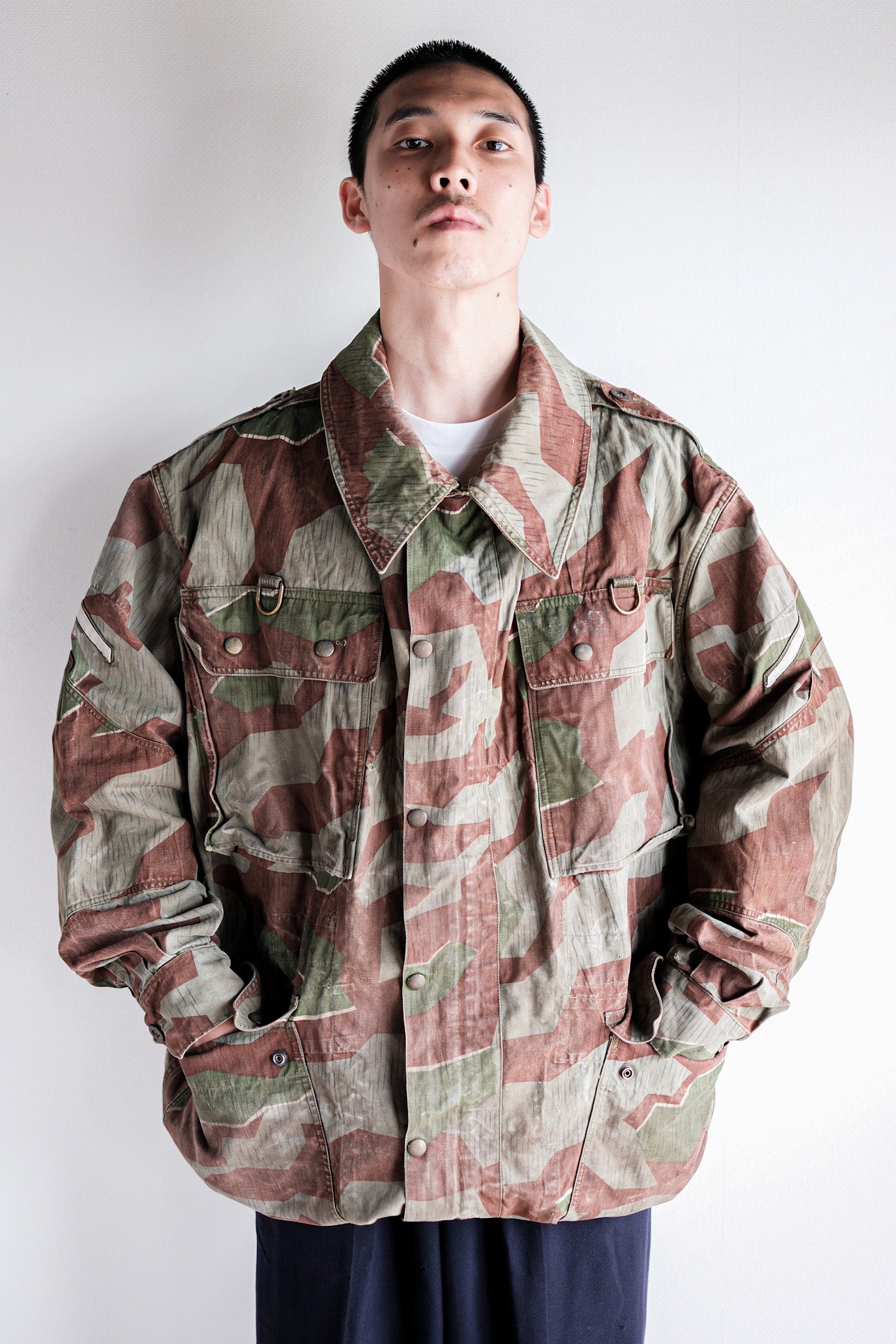 【~50's】German Army Splinter Camouflage Paratrooper Jacket