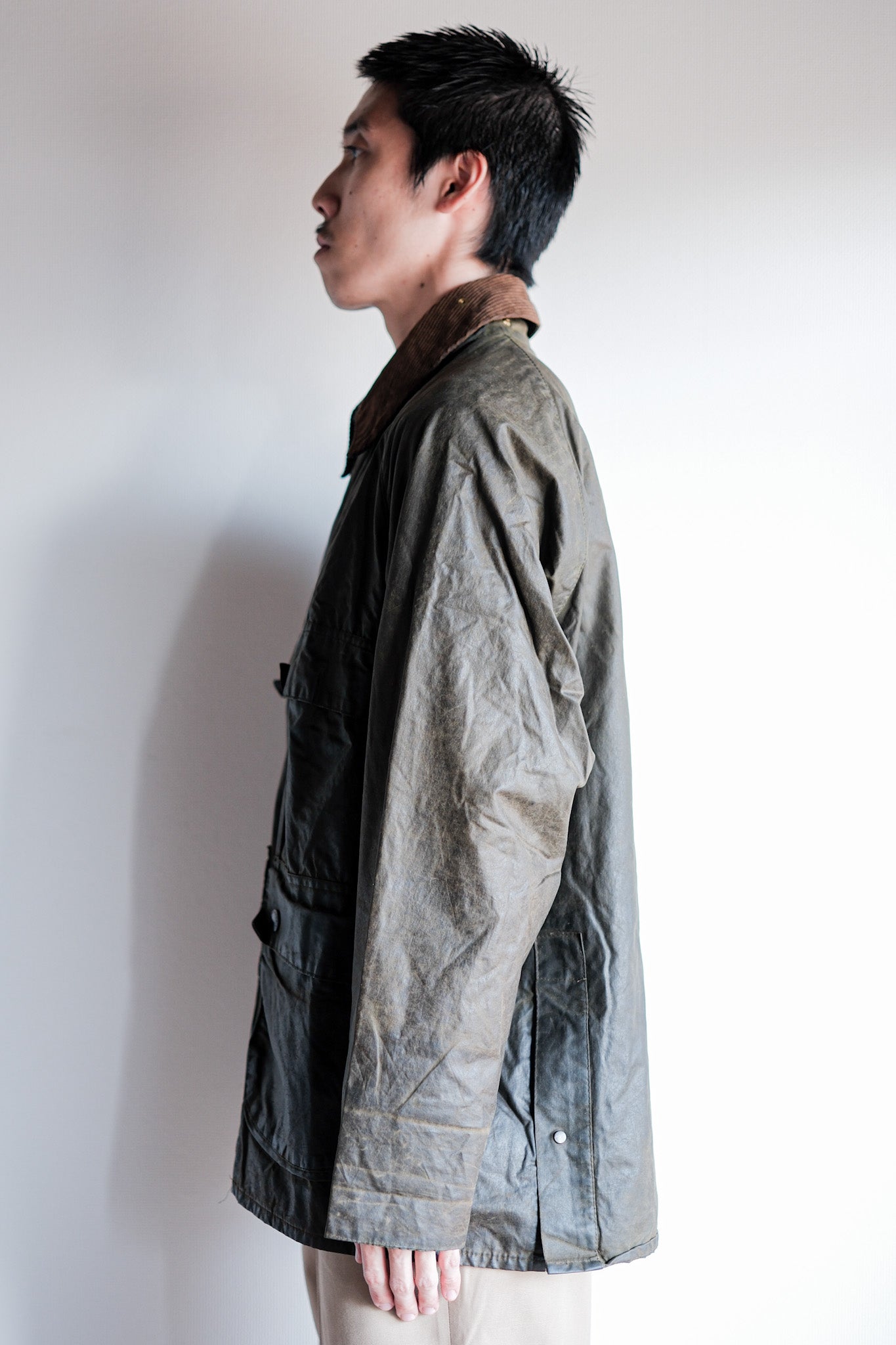 【~80’s】Vintage Barbour "BEDALE" 2 Crest Size.38 "4 Pockets"