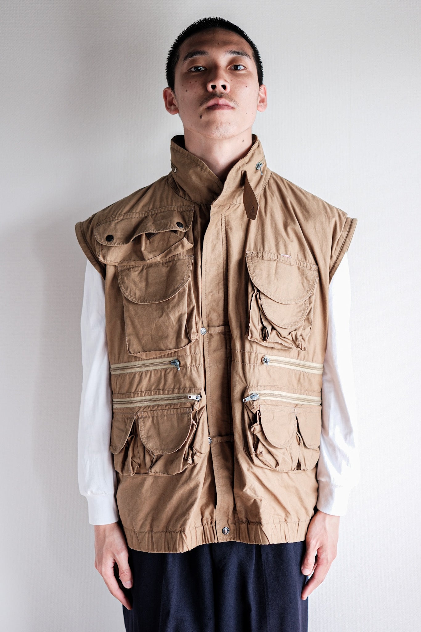 【~90's】Old Renoma Paris Multi Pocket Photographer Vest Size.48/50