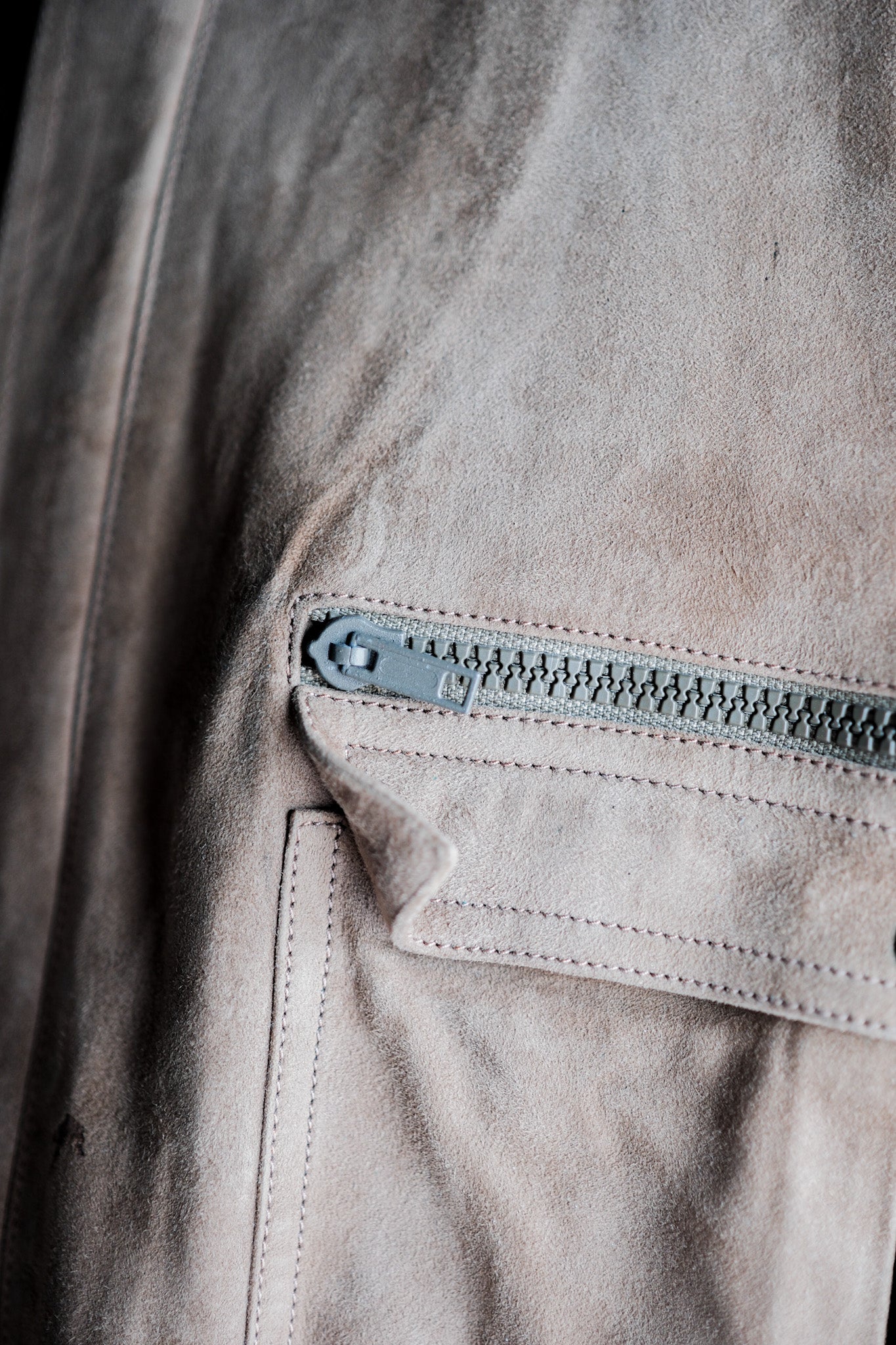 【~70’s】Old GUCCI 2 Tone Leather Jacket Size.50