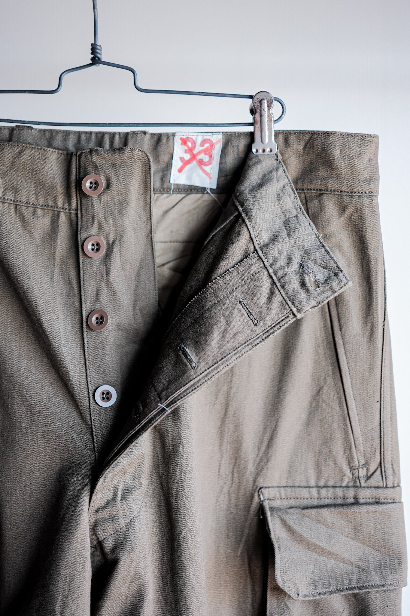 【~60's】French Army M47 Field Trousers Size.84M "Dead Stock"