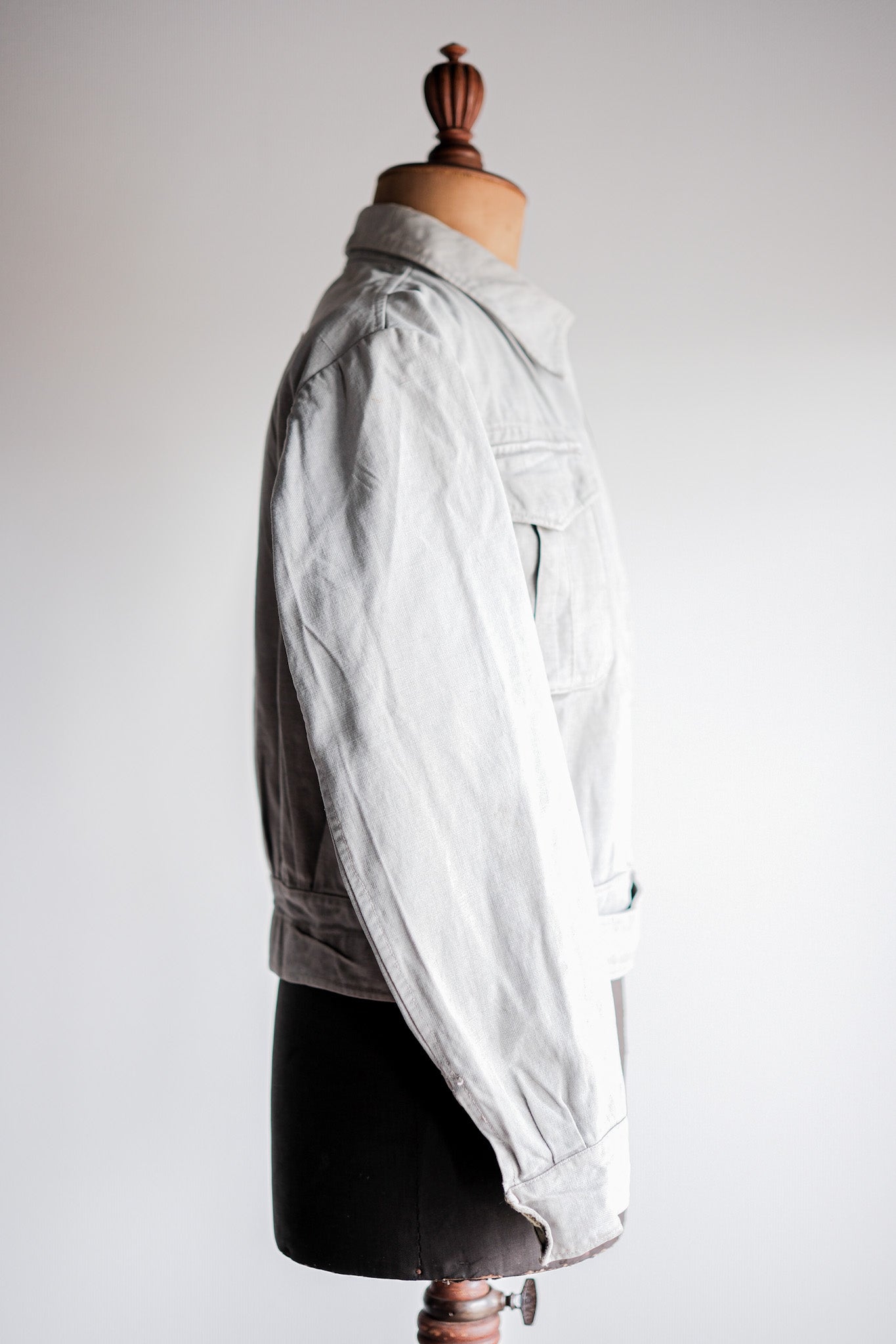 [~ 40) 프랑스 군대 M44 배틀 드레스 재킷 크기 .42 "수정"