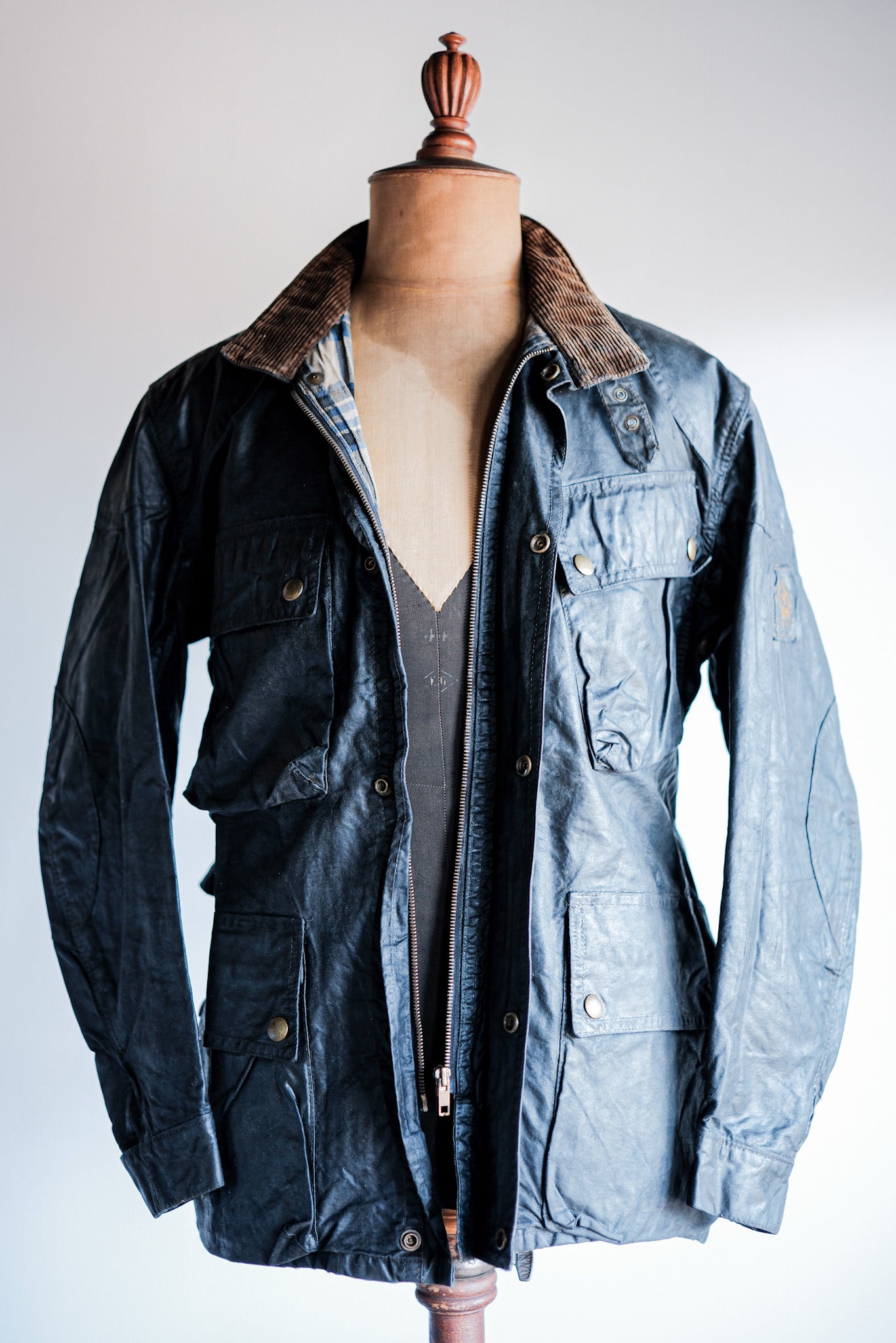 【~60's】Vintage Belstaff Waxed Jacket Size.38 "TRIALMASTER"
