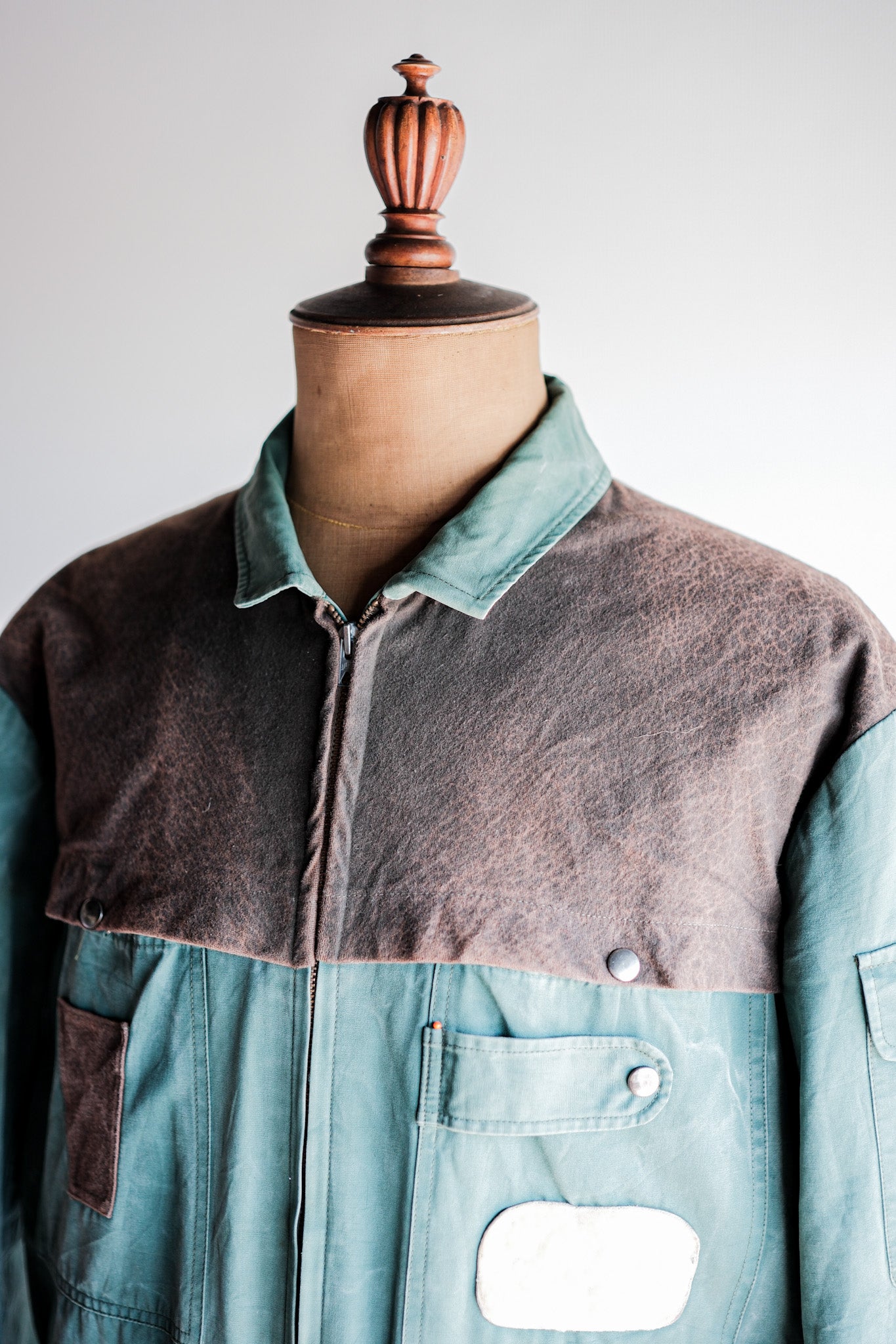 【~60's】French Vintage Hunting & Fishing Cotton Jacket Size.52 "L'ESQUIMAU"