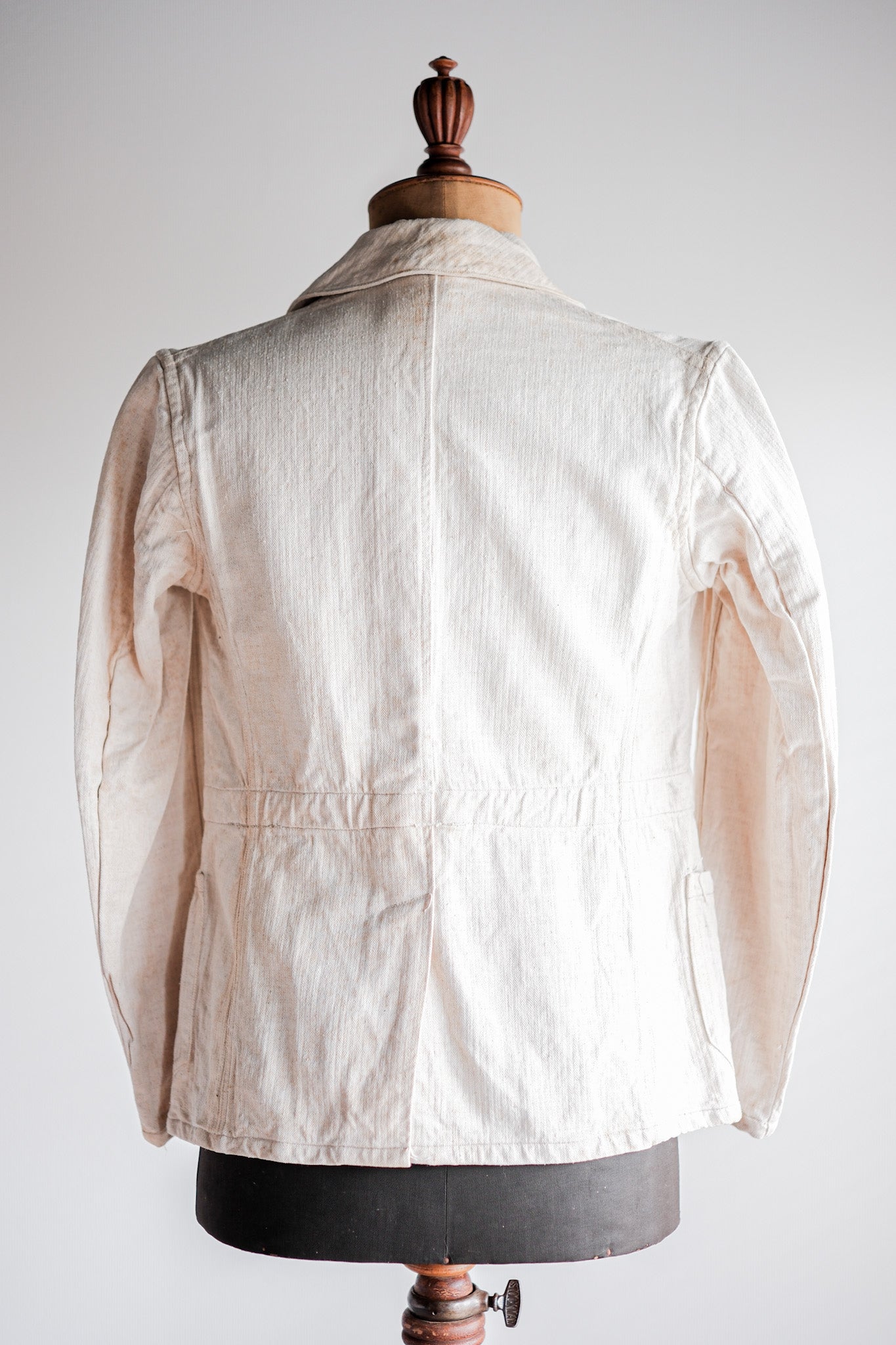 【~40's】German Air Force Drillich HBT Linen Jacket "Luftwaffe"