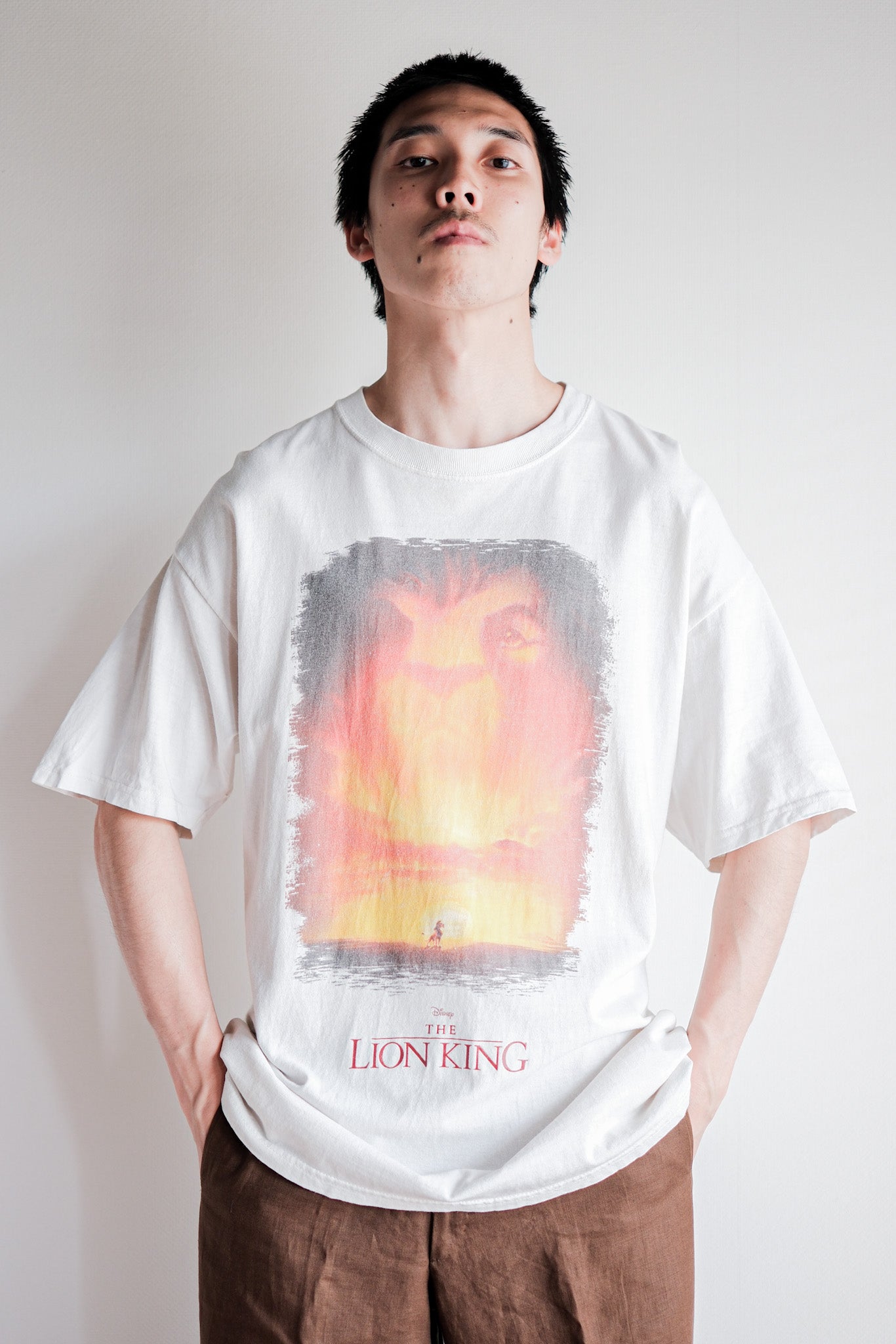 【~00's】Vintage Disney Print T-shirt Size.L "The Lion King"