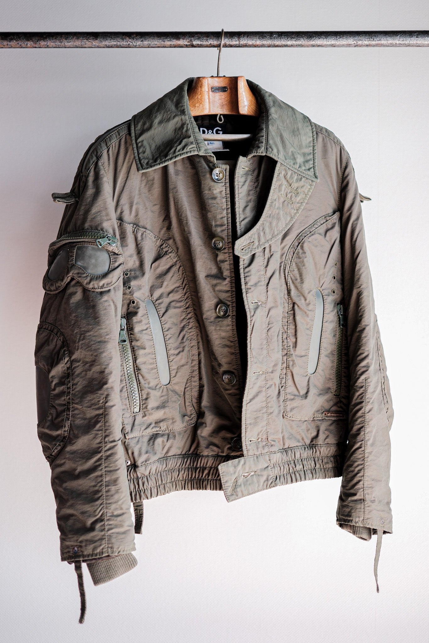 【~00's】Old DOLCE & GABBANA Flight Type Jacket Size.L