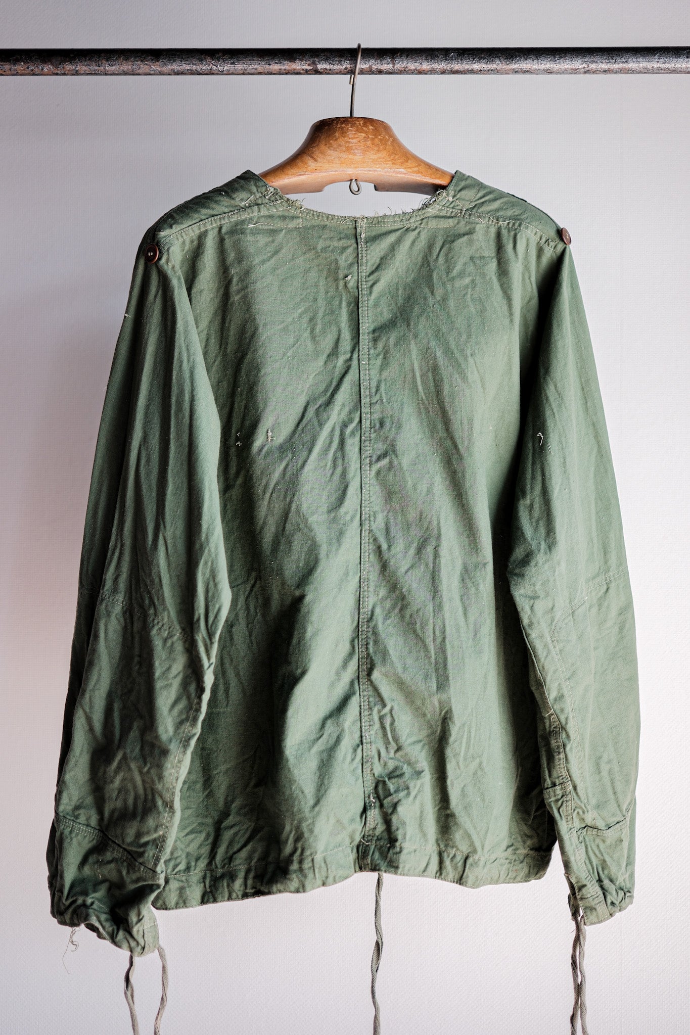 【~50's】Czechoslovakian Army Green Cotton Smock