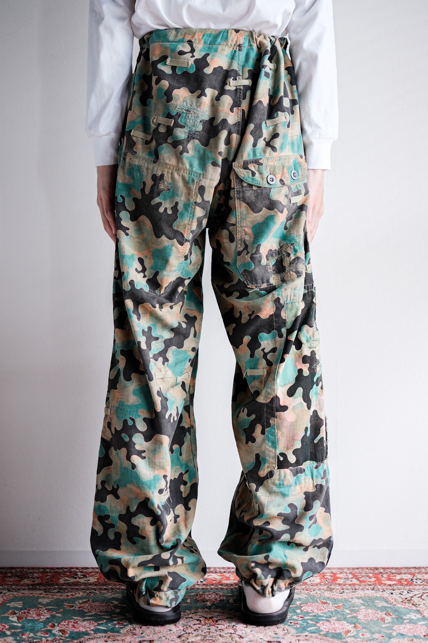【~50's】Czechoslovakian Army Dubaky Camouflage Reversible Trousers