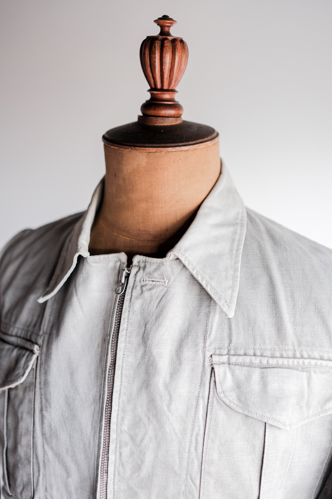 [~ 40) 프랑스 군대 M44 배틀 드레스 재킷 크기 .42 "수정"