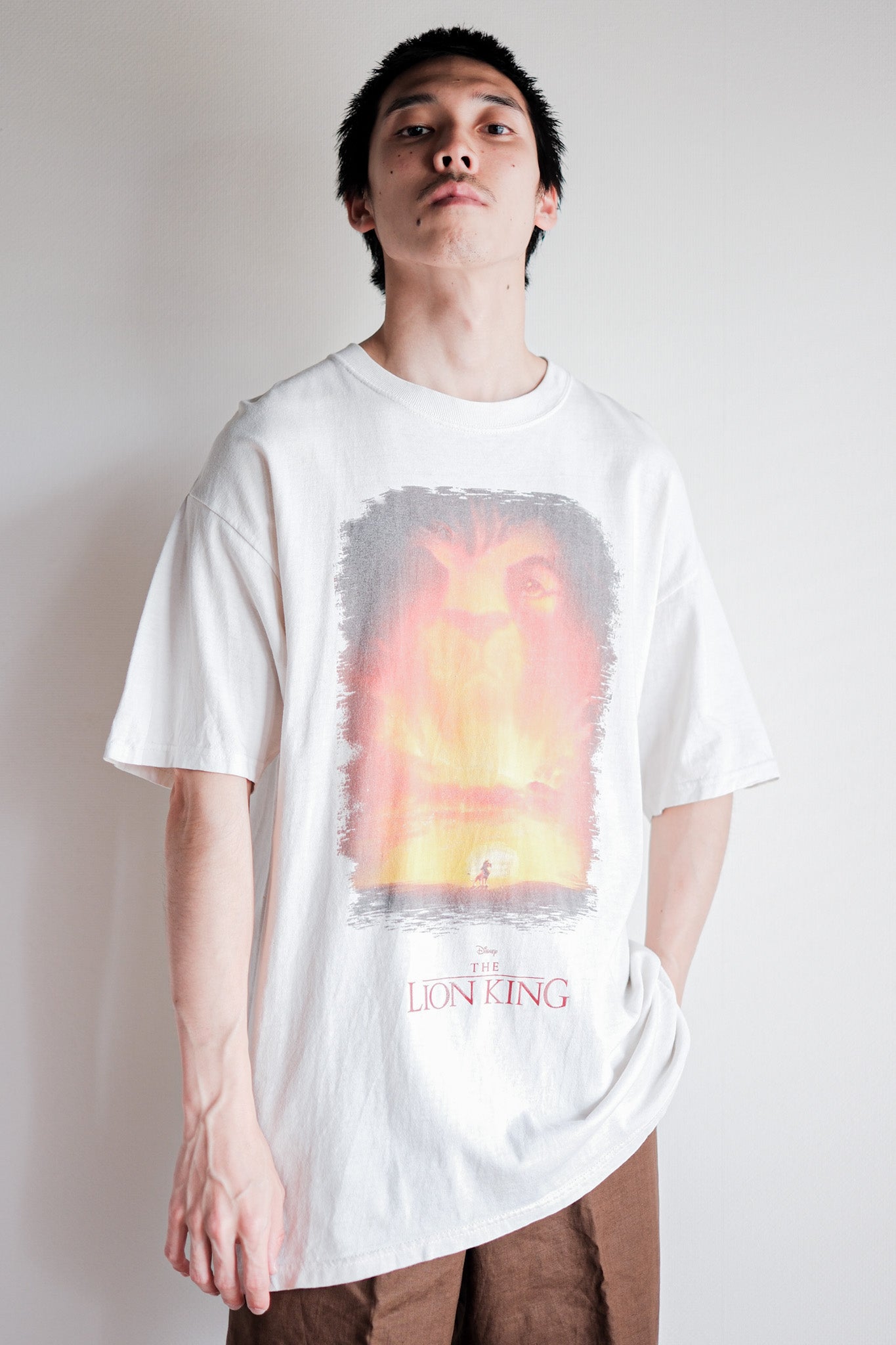 【~00's】Vintage Disney Print T-shirt Size.L "The Lion King"