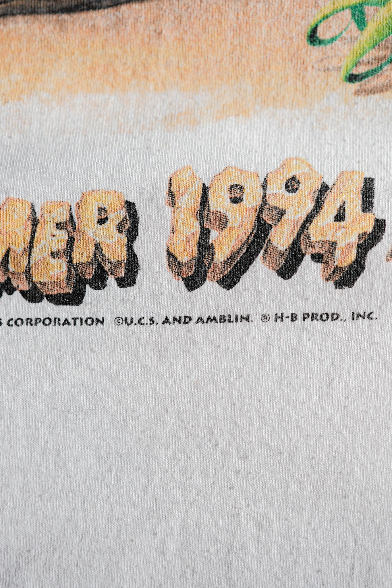 【~90's】Vintage Movie Print T-shirt Size.XL "The Flintstones" "Made in U.S.A."