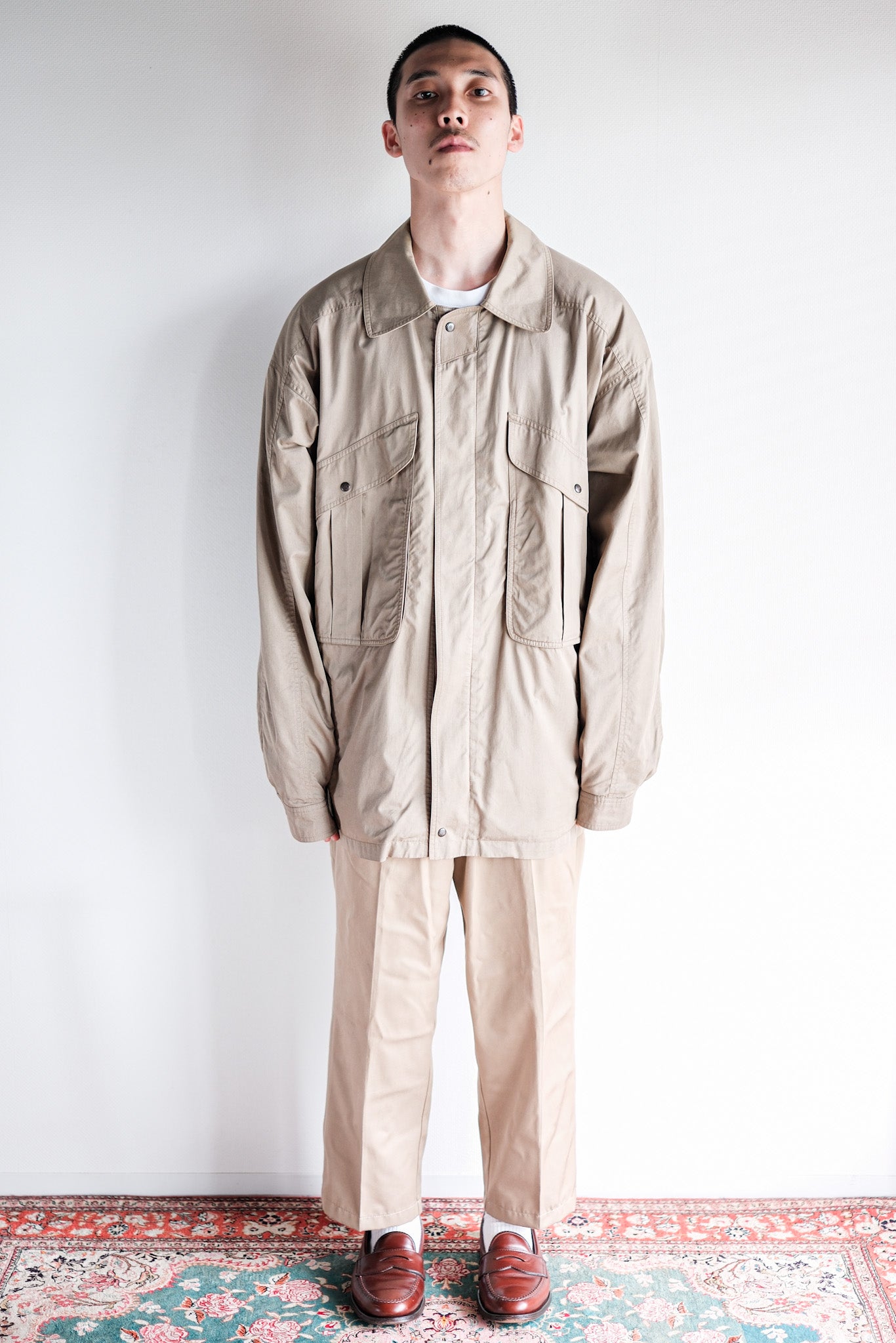 【~70’s】Old GUCCI Multi Pocket Cotton Jacket Size.52