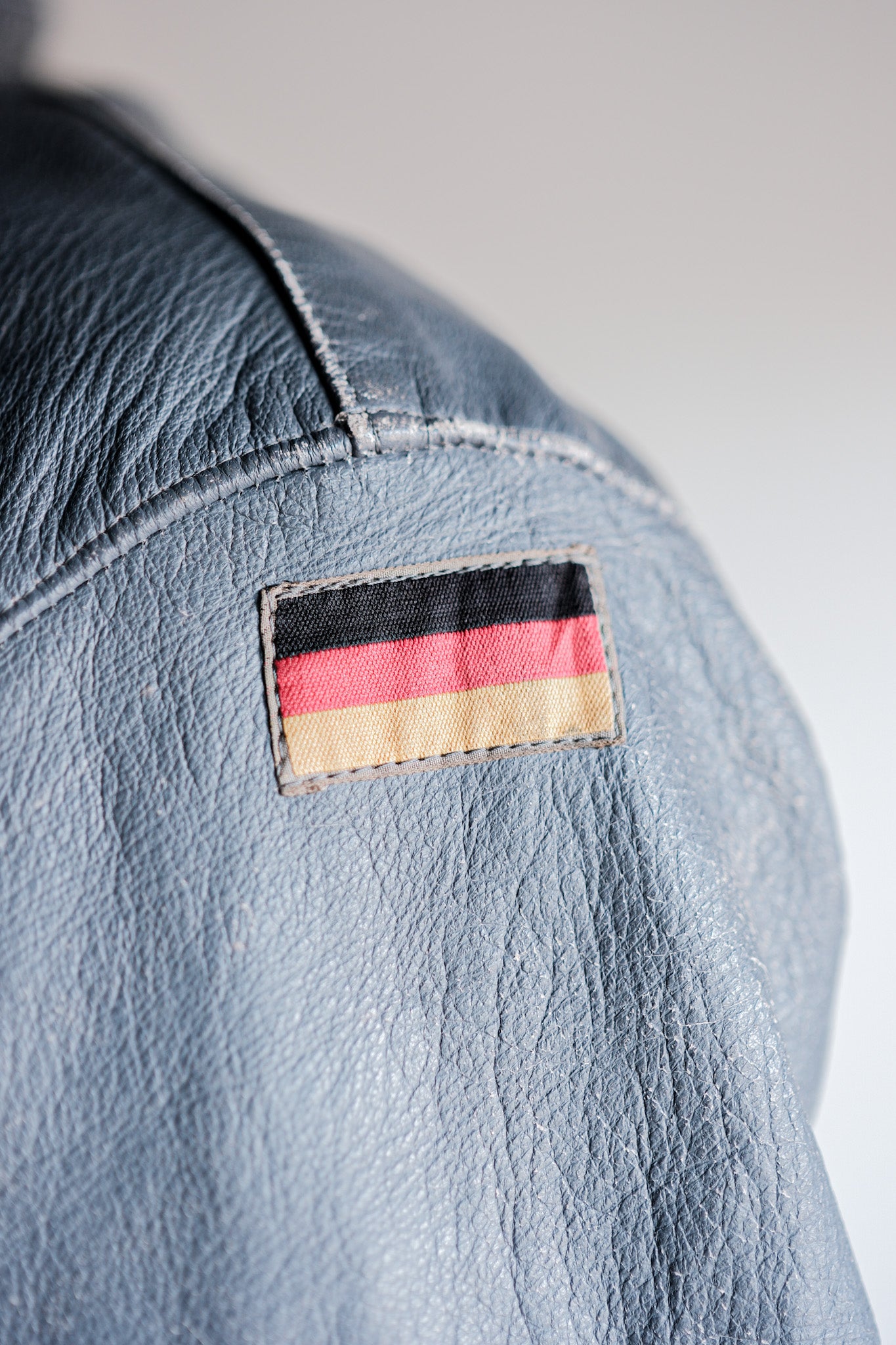 【~70’s】West German Air Force Pilot Leather Jacket Size.3