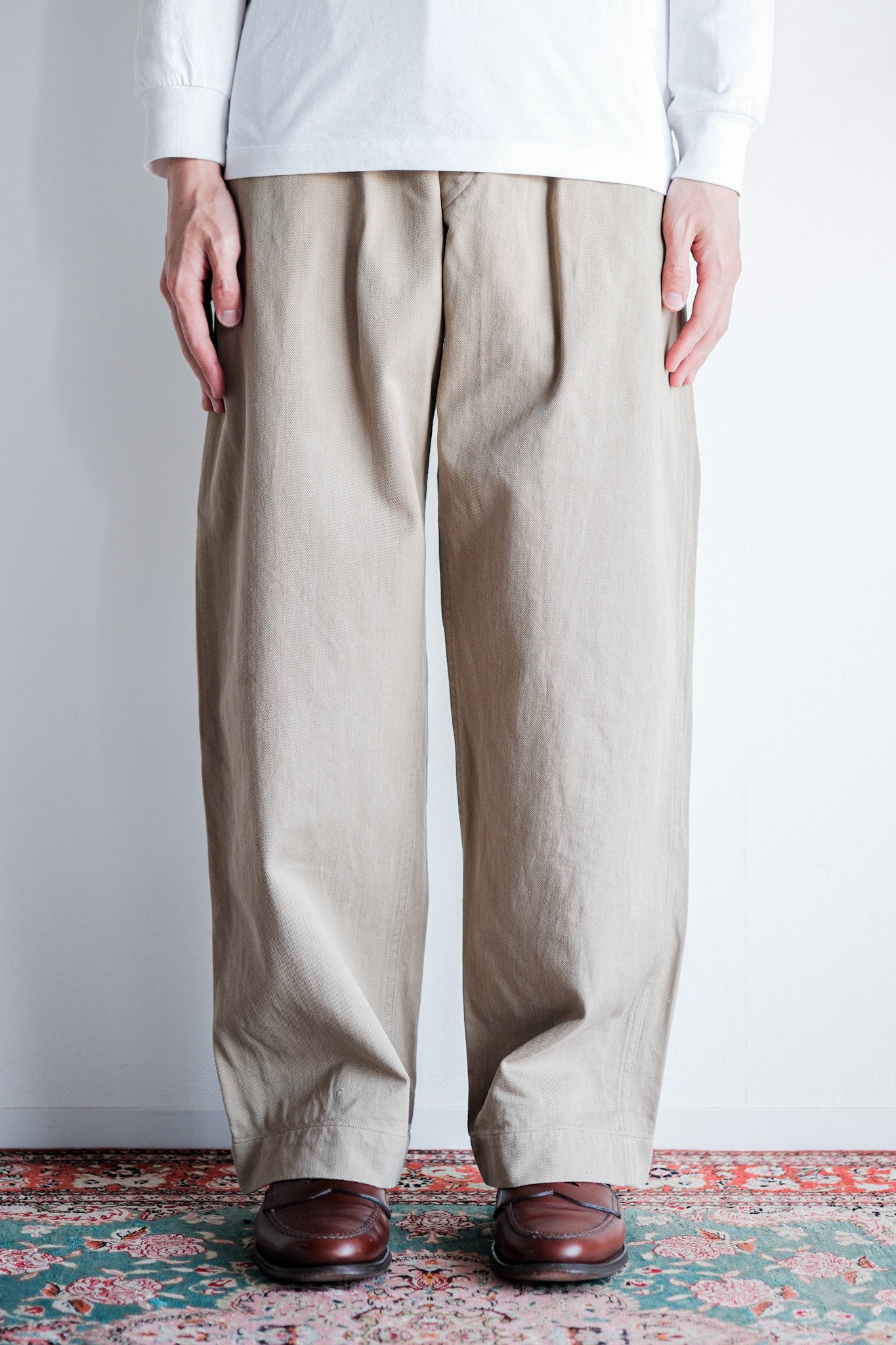 【~60's】French Army M52 Chino Trousers Size.23