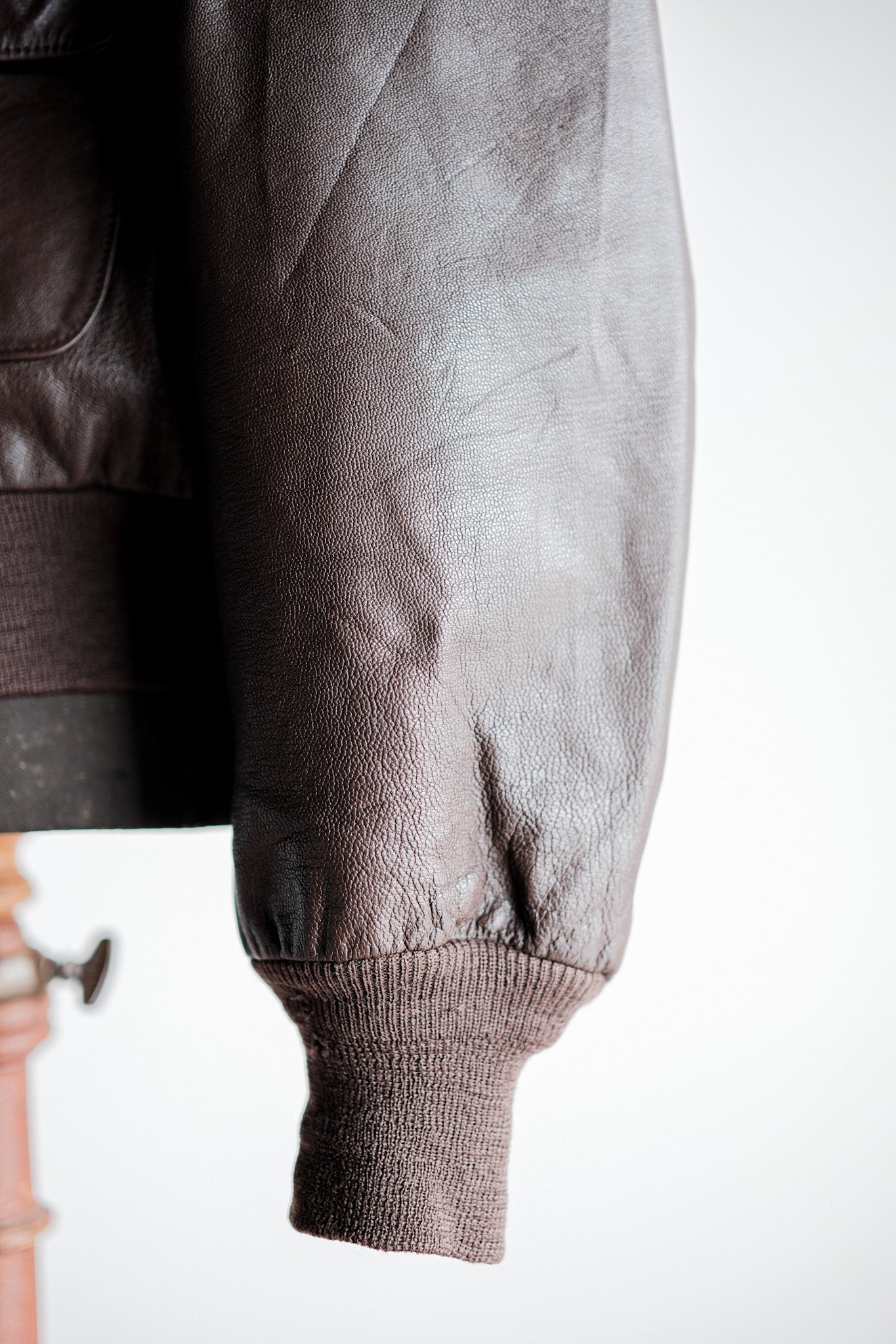 【~80's】Willis&Geiger A-2 Type Leather Flight Jacket Size.44 "Made in U.S.A."