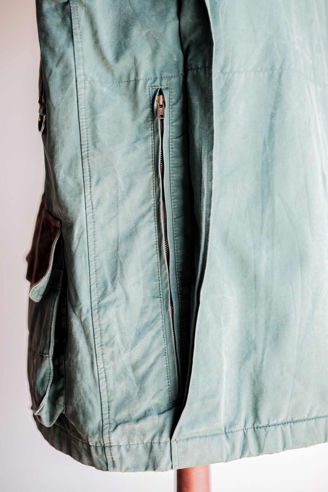 【~60's】French Vintage Hunting & Fishing Cotton Jacket Size.52 "L'ESQUIMAU"