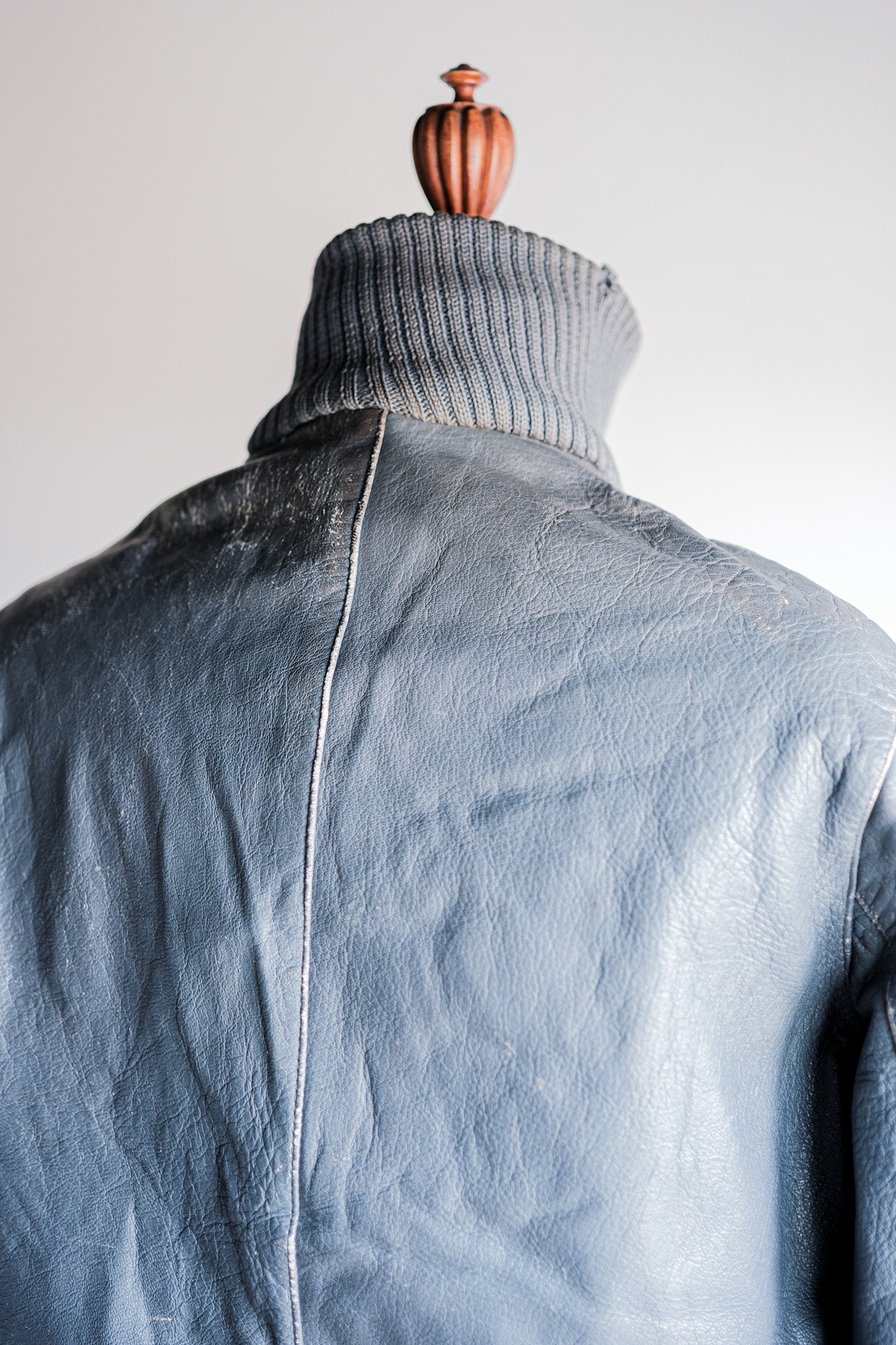 【~70’s】West German Air Force Pilot Leather Jacket Size.3