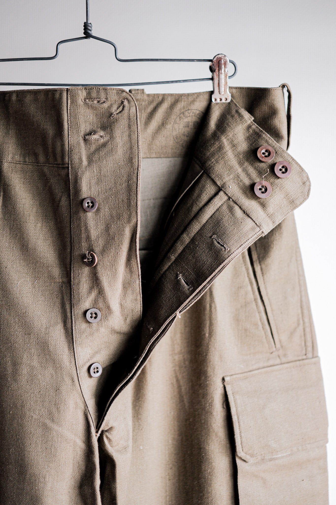 【~40's】French Army M47 Field Trousers Size.84M "1st Type" "Dead Stock"