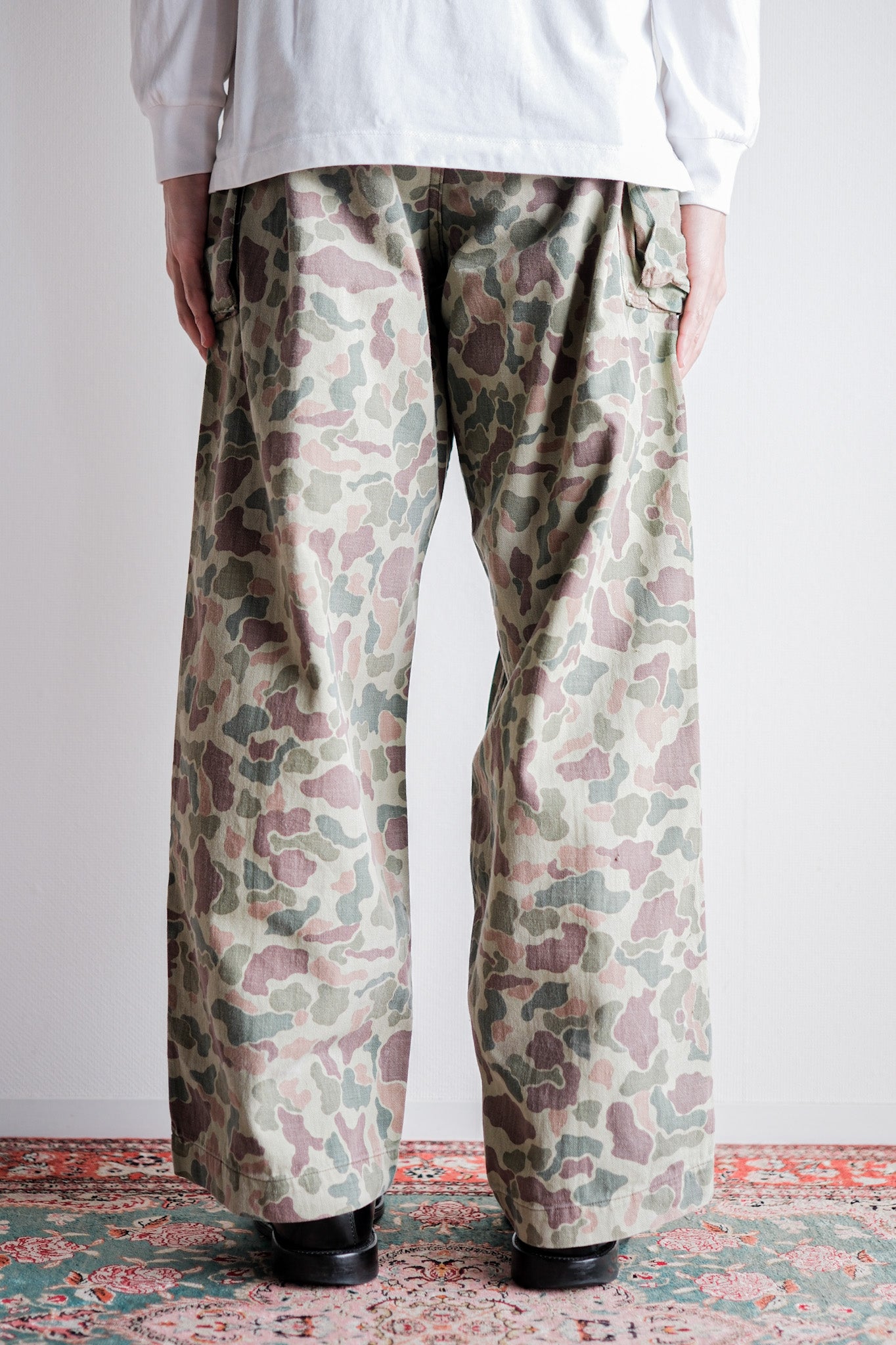 【~50's】Dutch Army Frogskin Camouflage Field Trousers Size.46