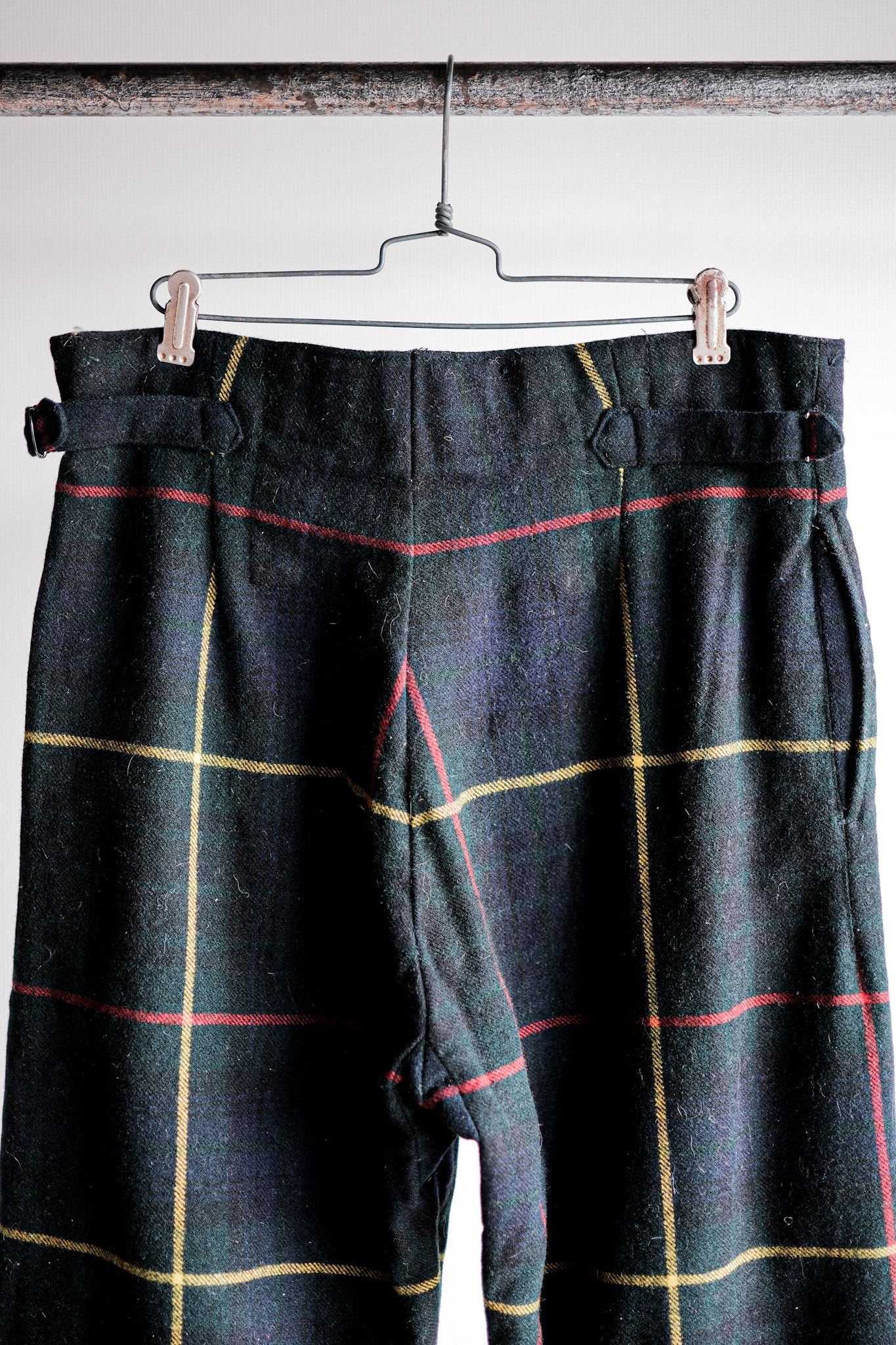 【~60's】Scottish Military Ceremony Wool Trousers Size.9