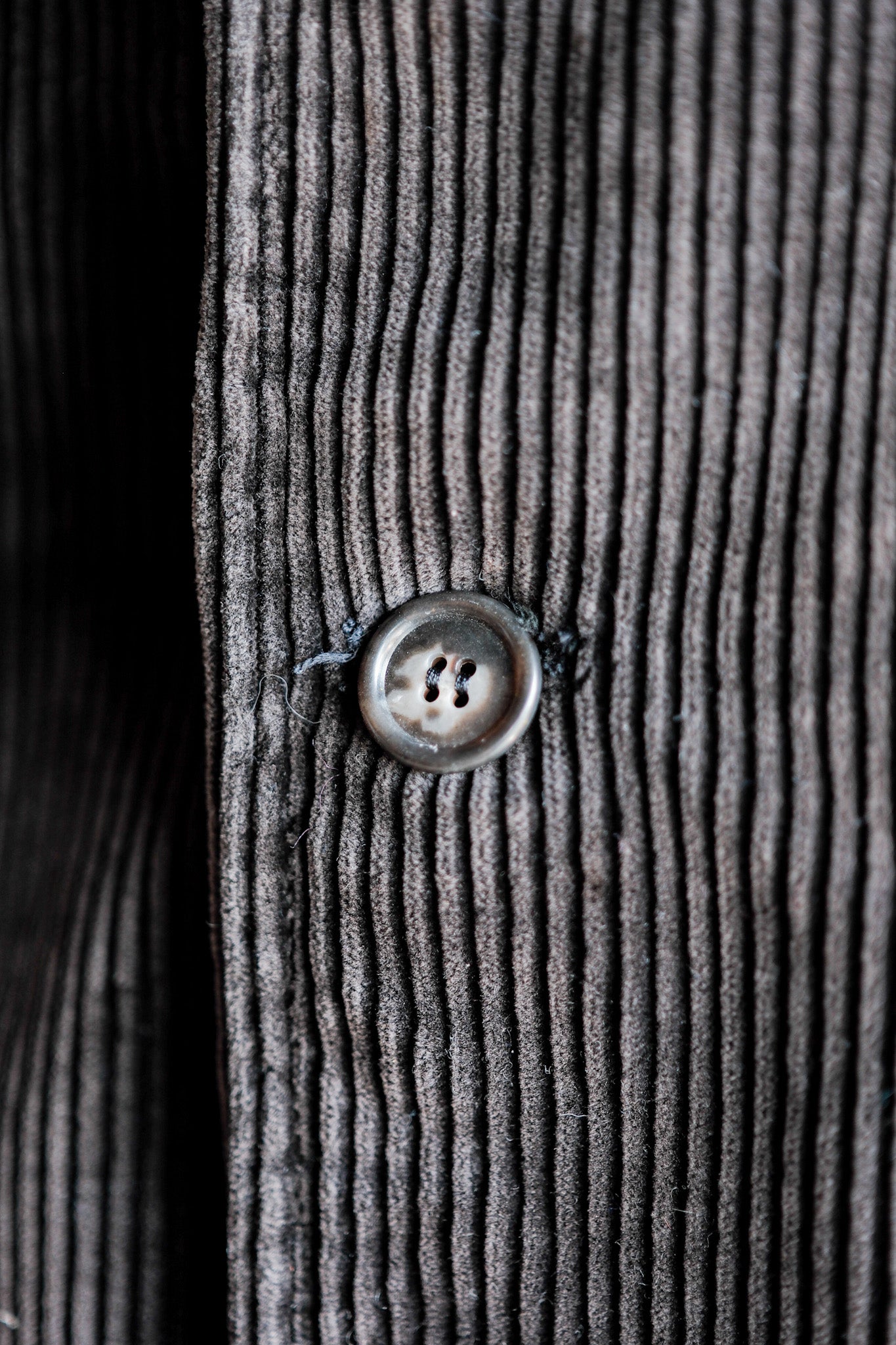 【~50's】French Vintage Dark Brown Corduroy Work Jacket