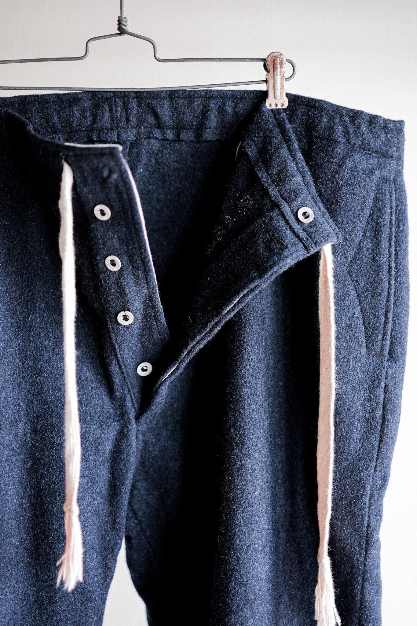 【~40's】French Army SSA Hospital Wool Trousers Size.1A