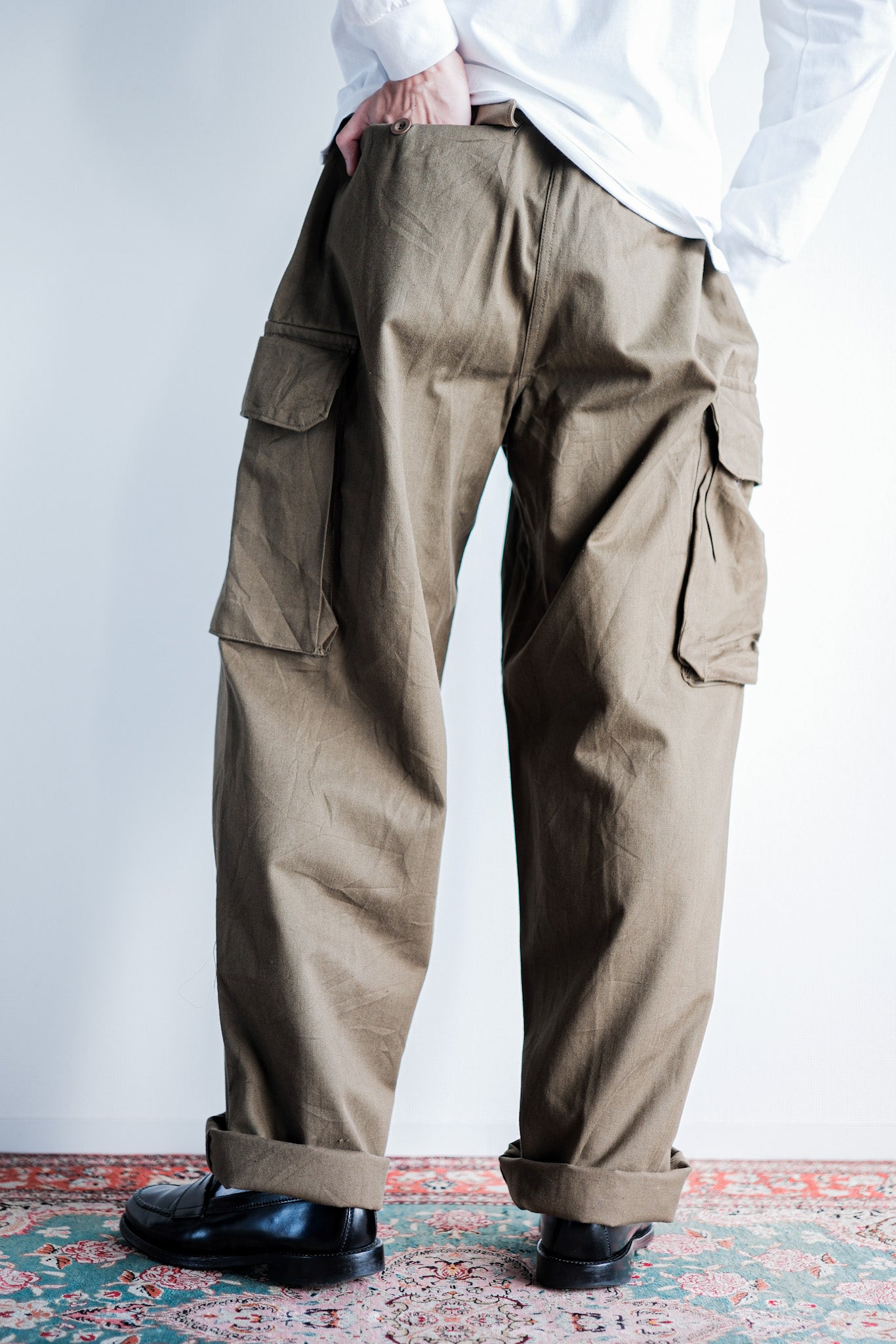 【~60's】French Army M47 Field Trousers Size.84M "Dead Stock"