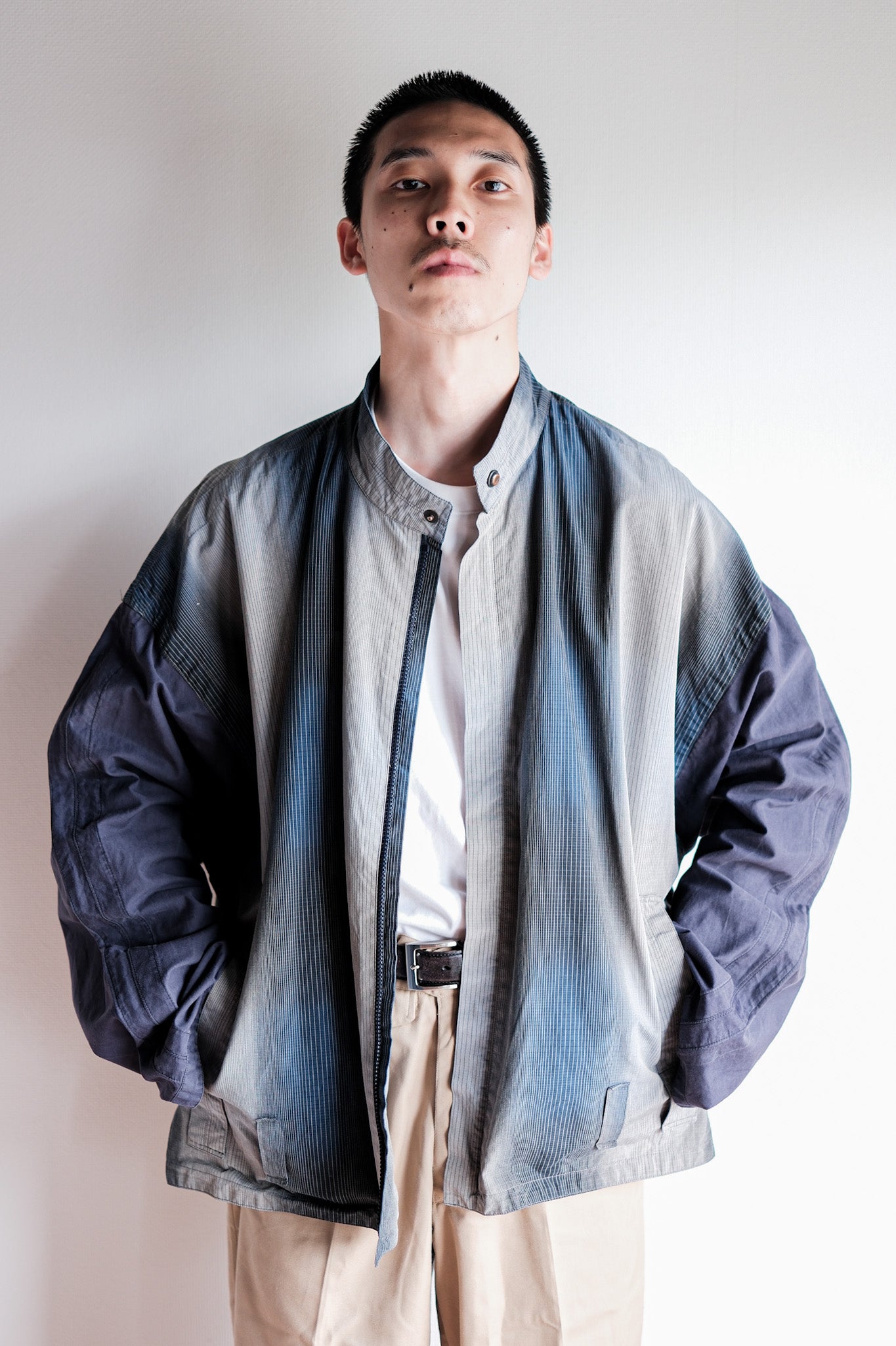 【~80’s】Old Gianni Versace Cotton Striped Jacket Size.42