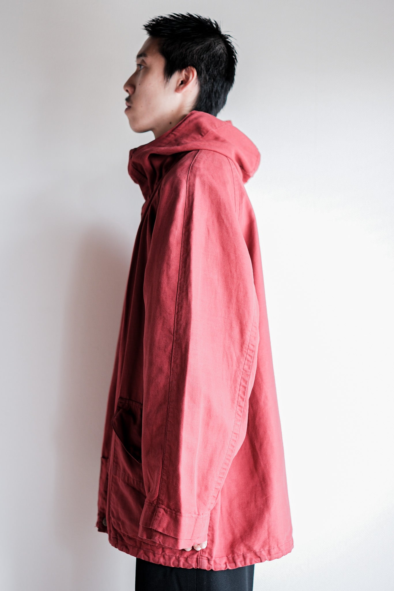 【~80’s】Old C.P.Company Garment Dyed Cotton Linen Parka Size.48