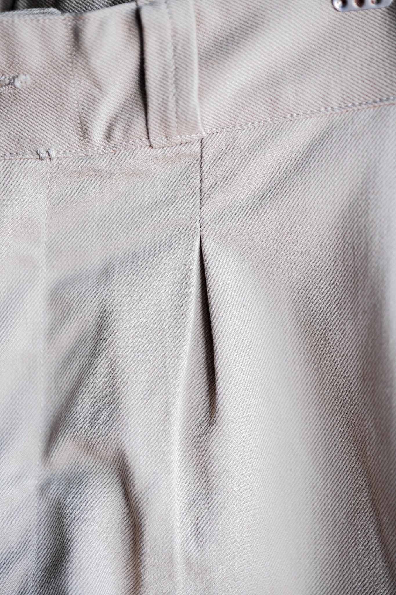 【~50's】French Army M52 Chino Trousers Size.12 "Dead Stock"