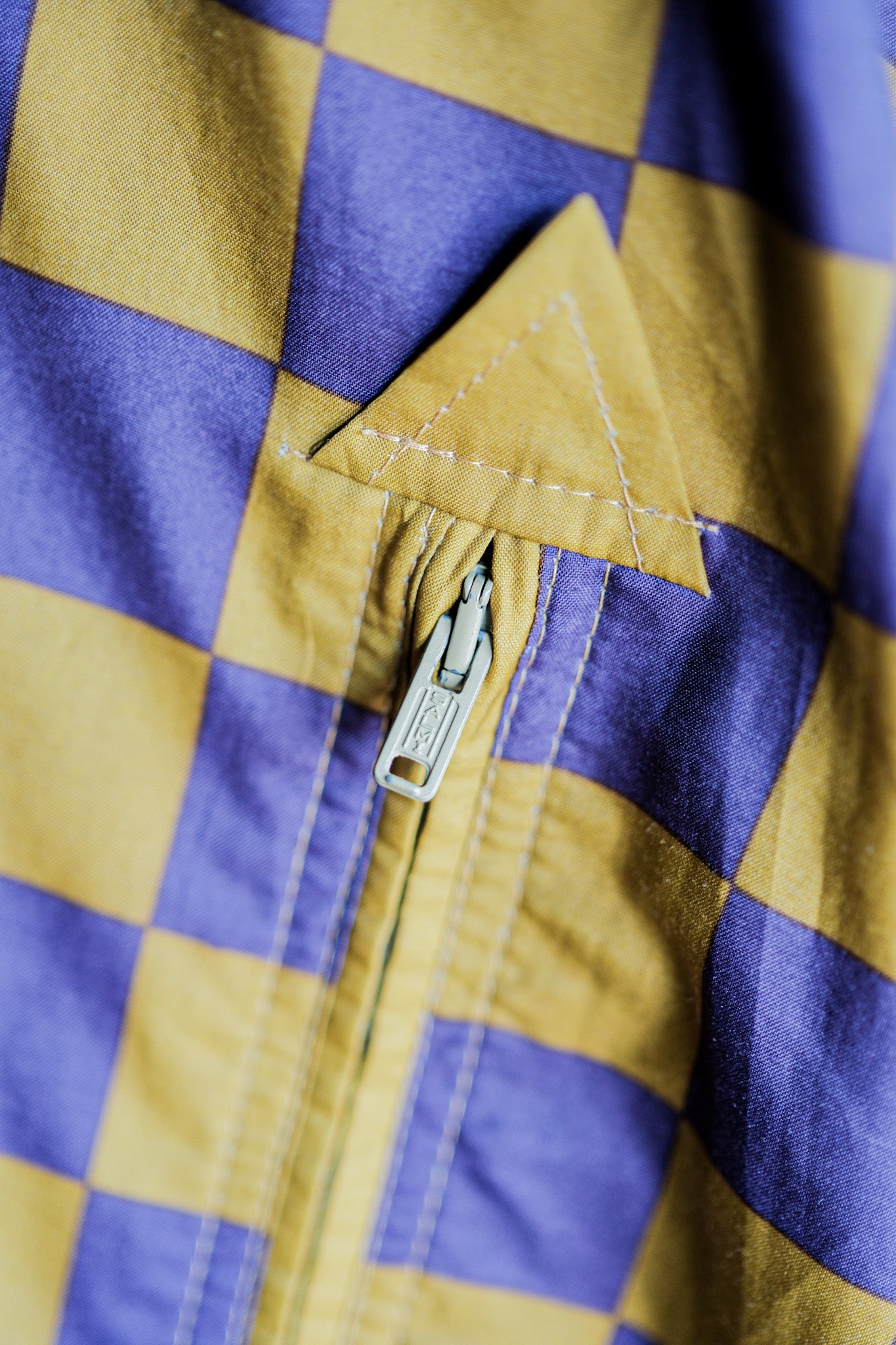 【~80's】German Vintage Checkerboard Anorak Parka