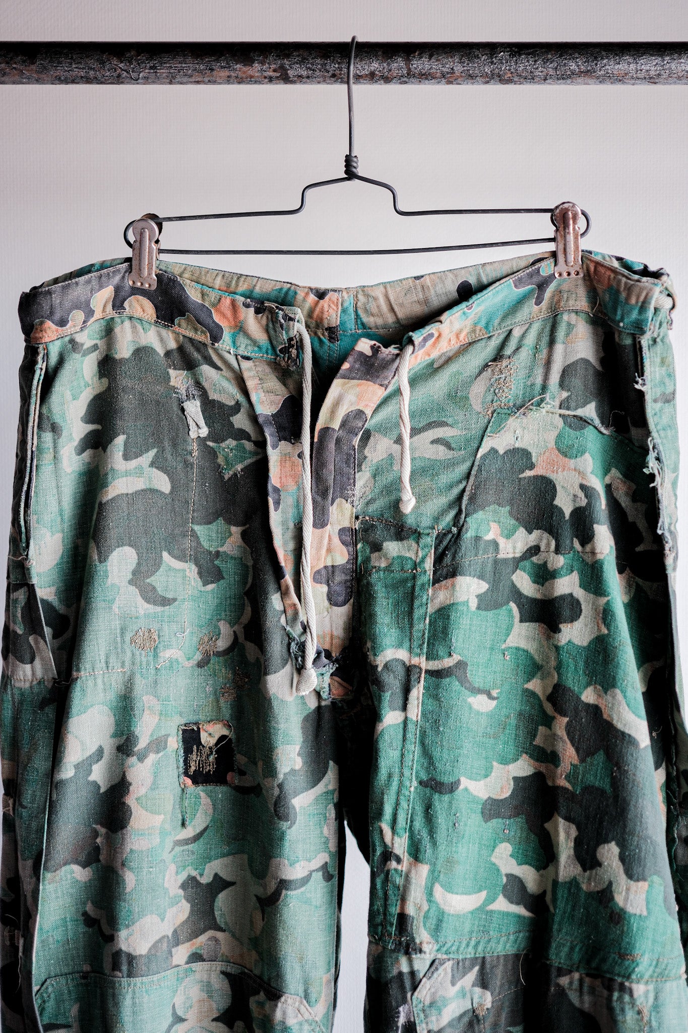 【~50's】Czechoslovakian Army Dubaky Camouflage Reversible Trousers