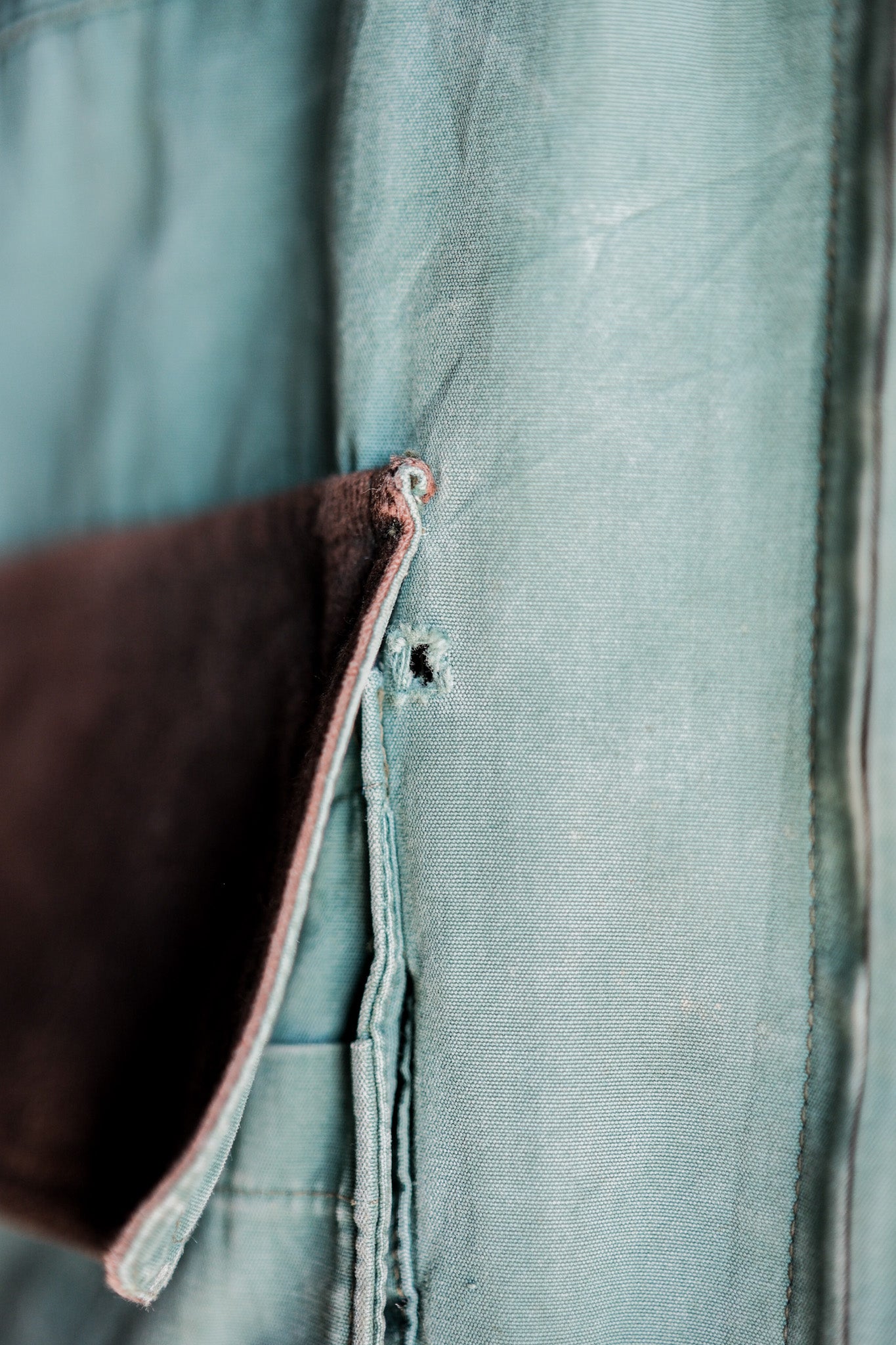 【~60's】French Vintage Hunting & Fishing Cotton Jacket Size.52 "L'ESQUIMAU"