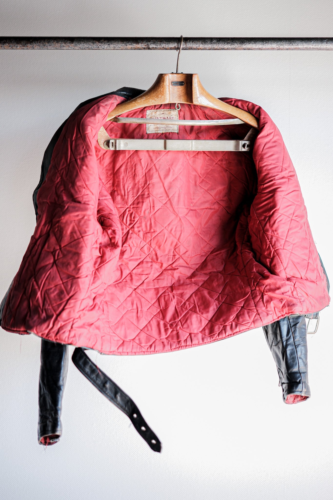 【~50's】American Vintage Two Star Horsehide Motorcycle Leather Jacket "WINDWARD"