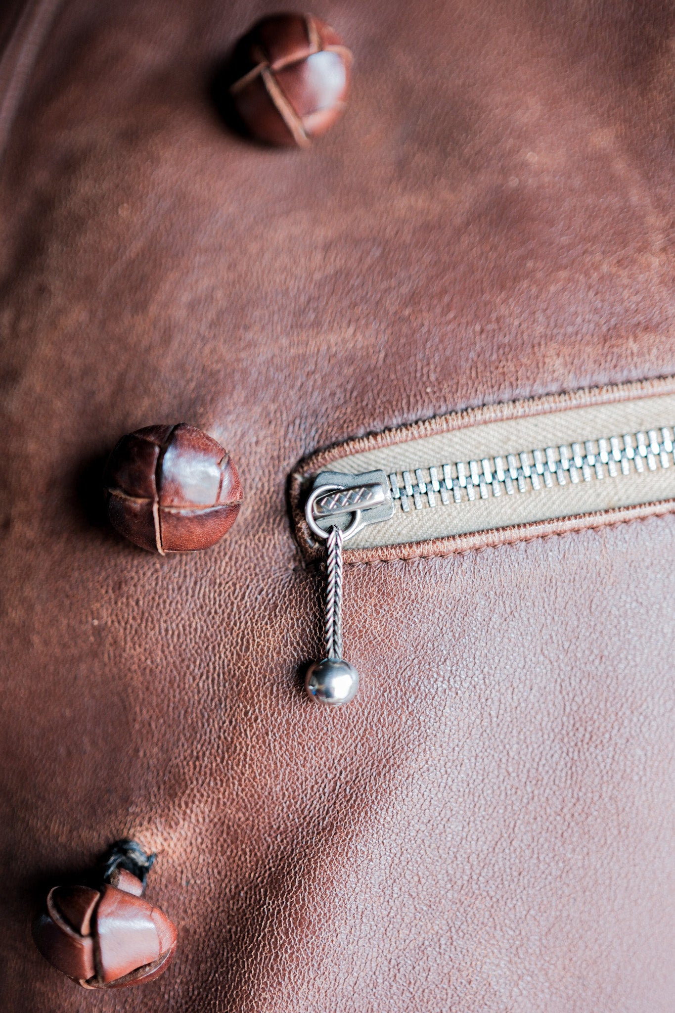 【~30's】German Vintage Double Breasted Motorcycle Leather Jacket