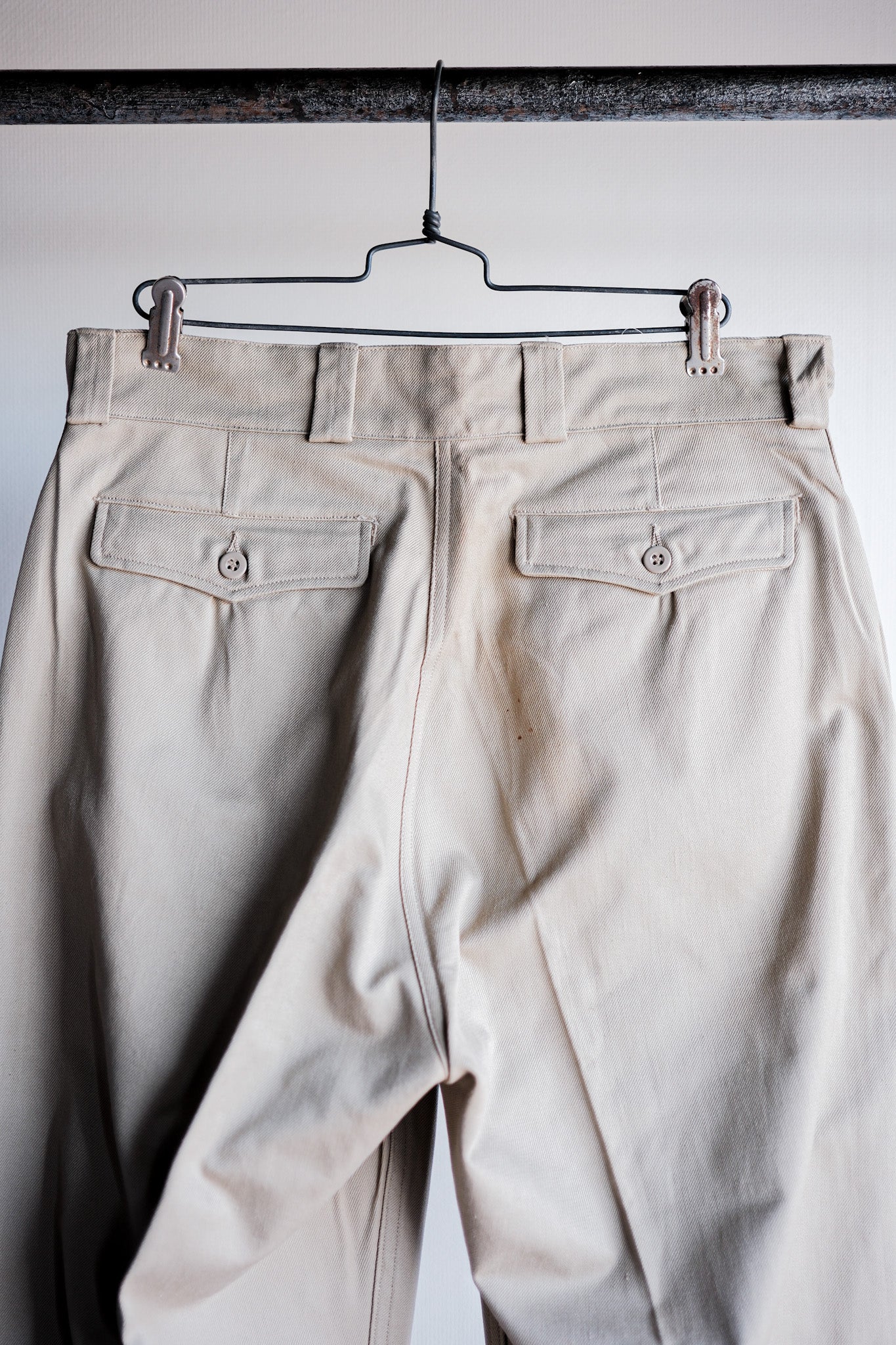 【~60's】French Army M52 Chino Trousers Size.32 "Dead Stock"
