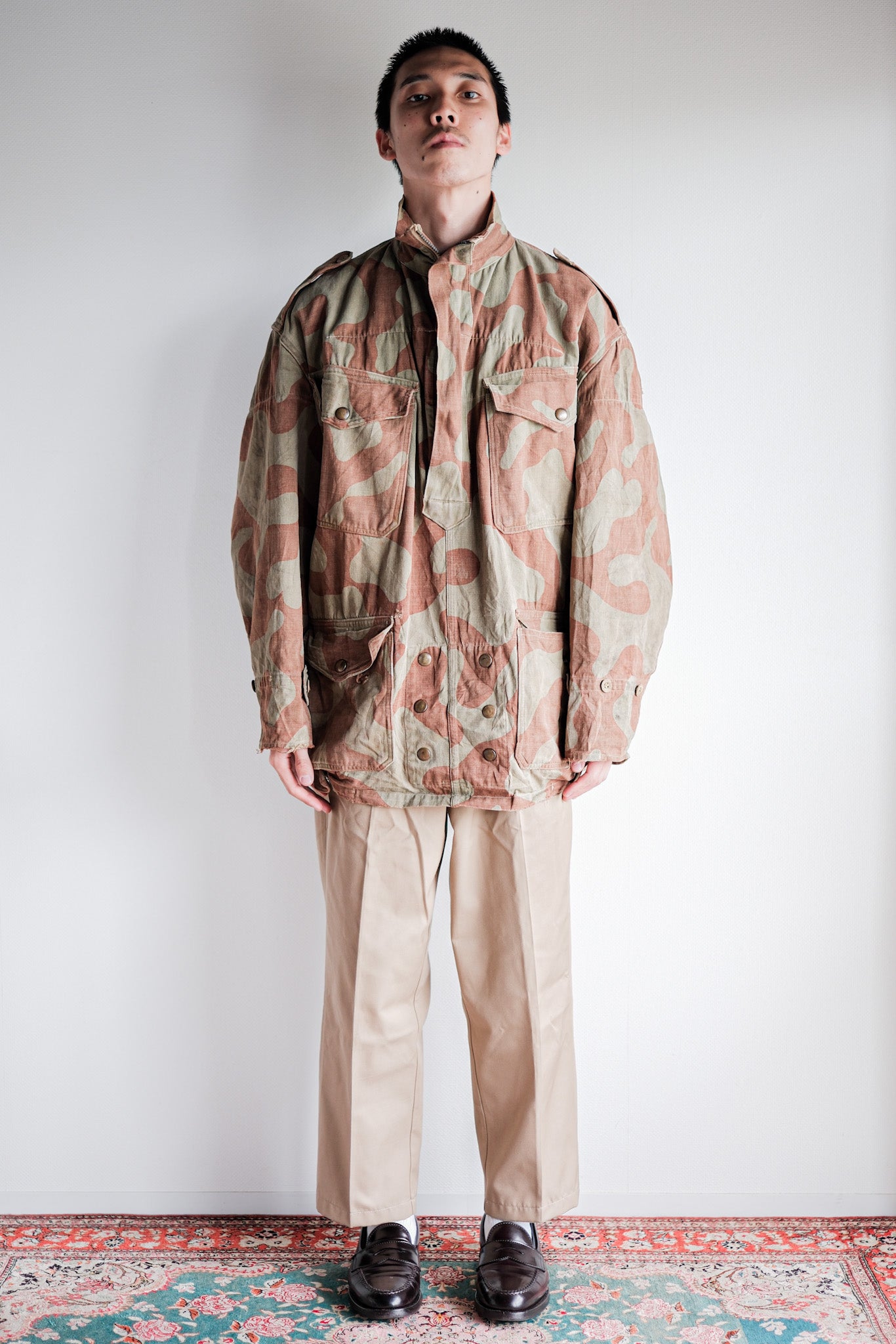 【~50's】Belgium Army Bataillon de Corée Camouflage Denison Smock