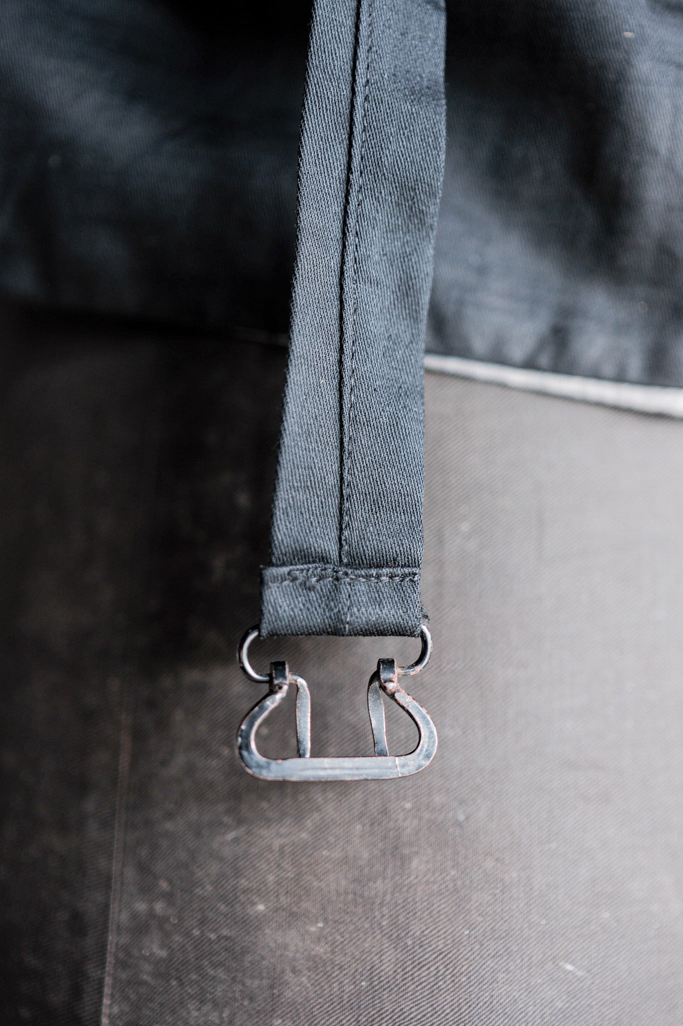 【~50's】French Vintage Brown Salt & Pepper Cotton Work Gilet