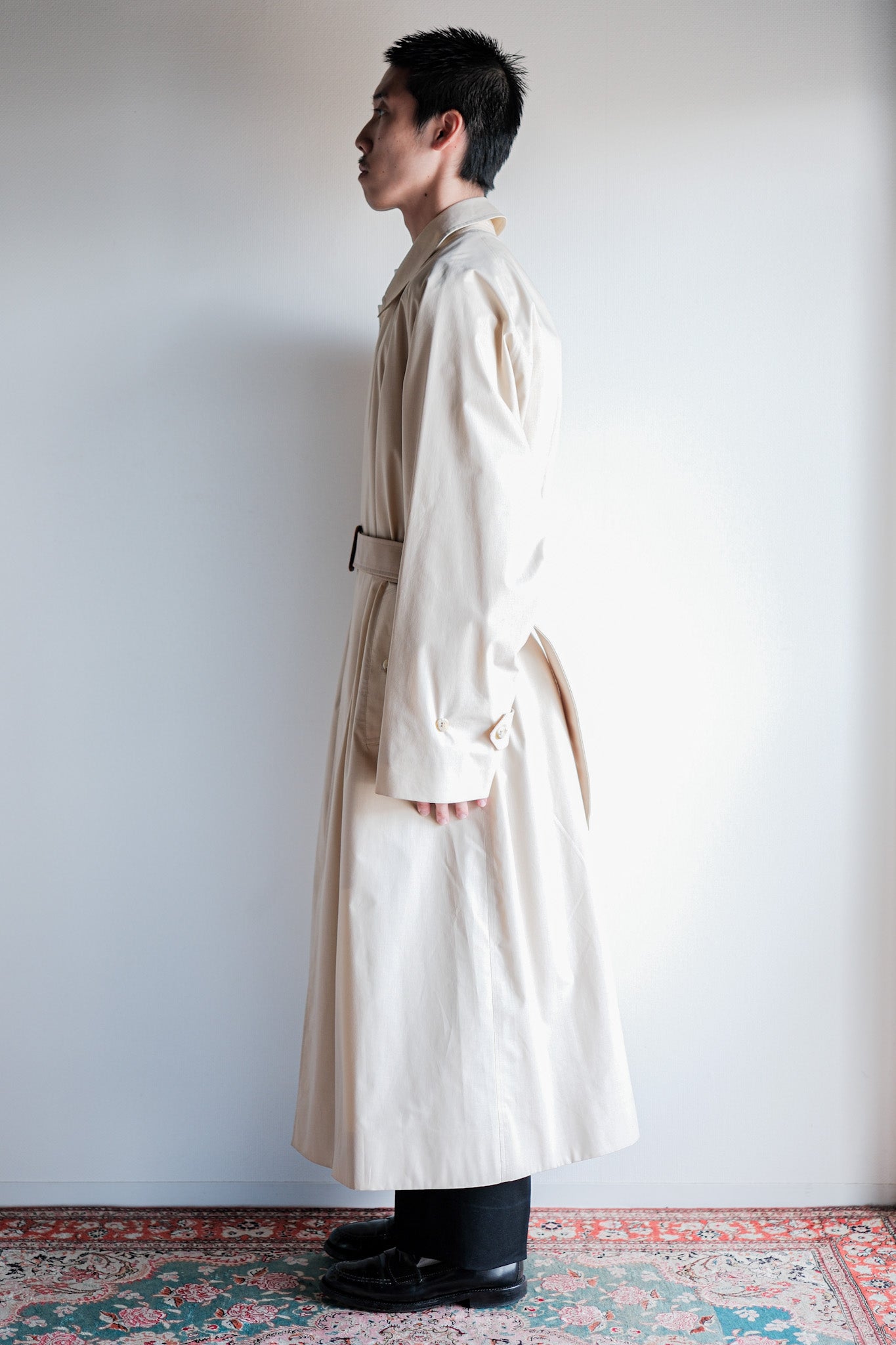 【~80's】Vintage Burberrys Single Raglan Balmacaan Belted Coat Size.50RL "MUSOU"