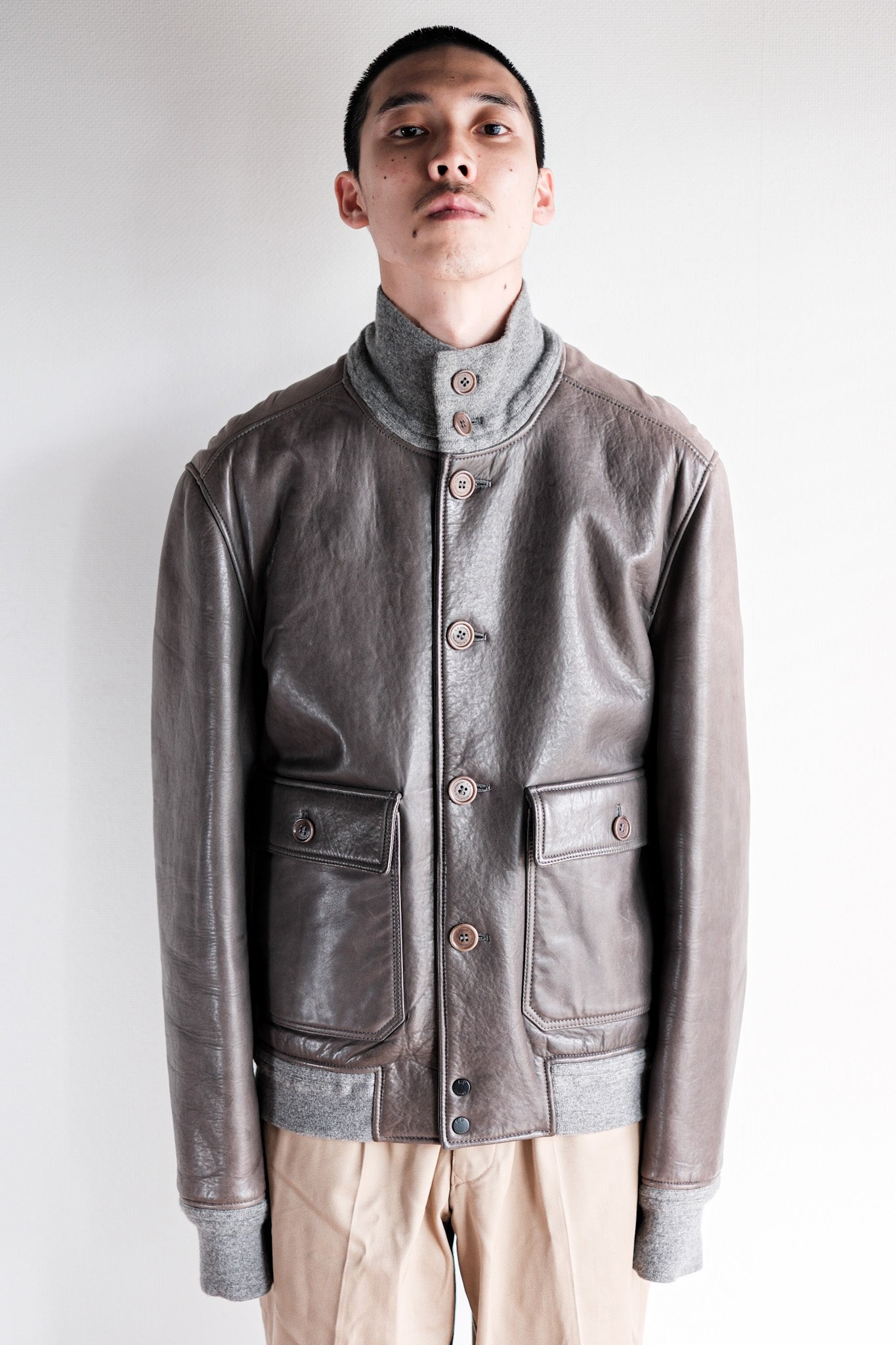 【08AW】Old C.P.Company Leather Jacket Size.50