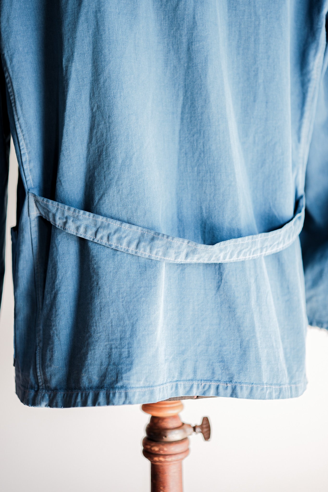 【~40’s】French Vintage Indigo Cotton Twill Lapel Work Jacket