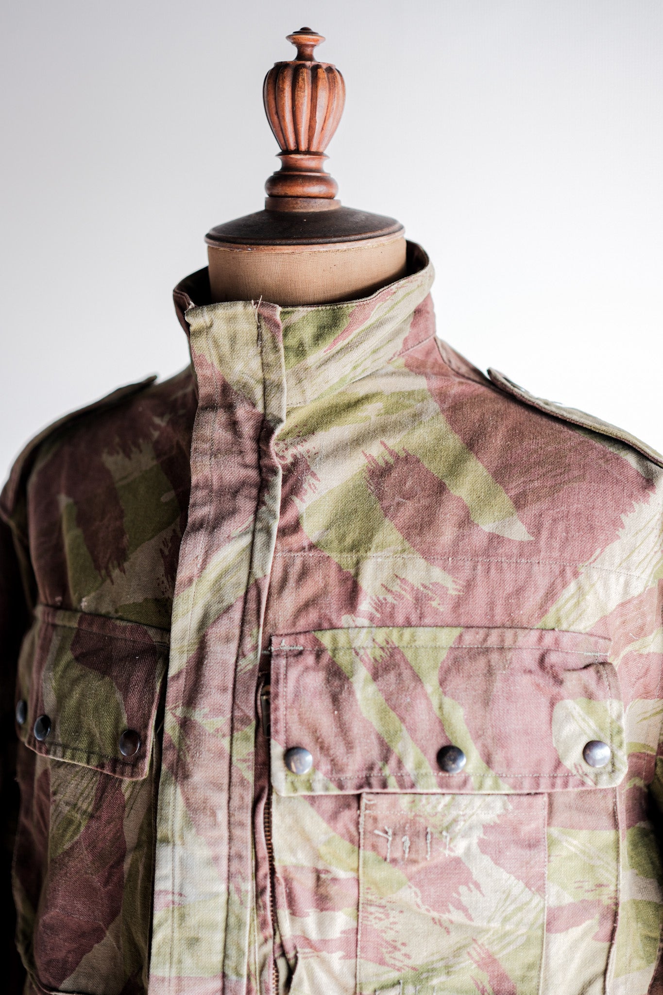 【~50's】French Army TAP47/52 Lizard Camouflage Paratrooper Jacket