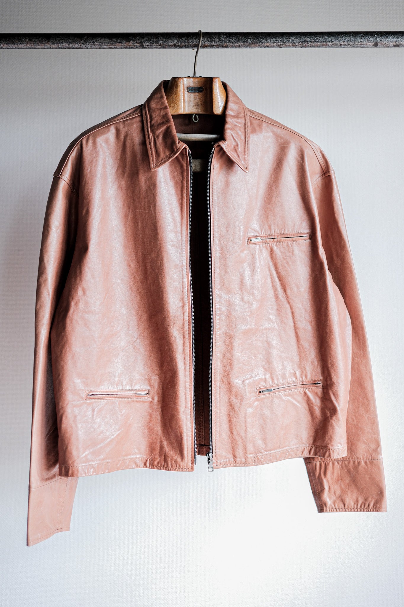 【~90’s】Old JIL SANDER Leather Jacket Size.48