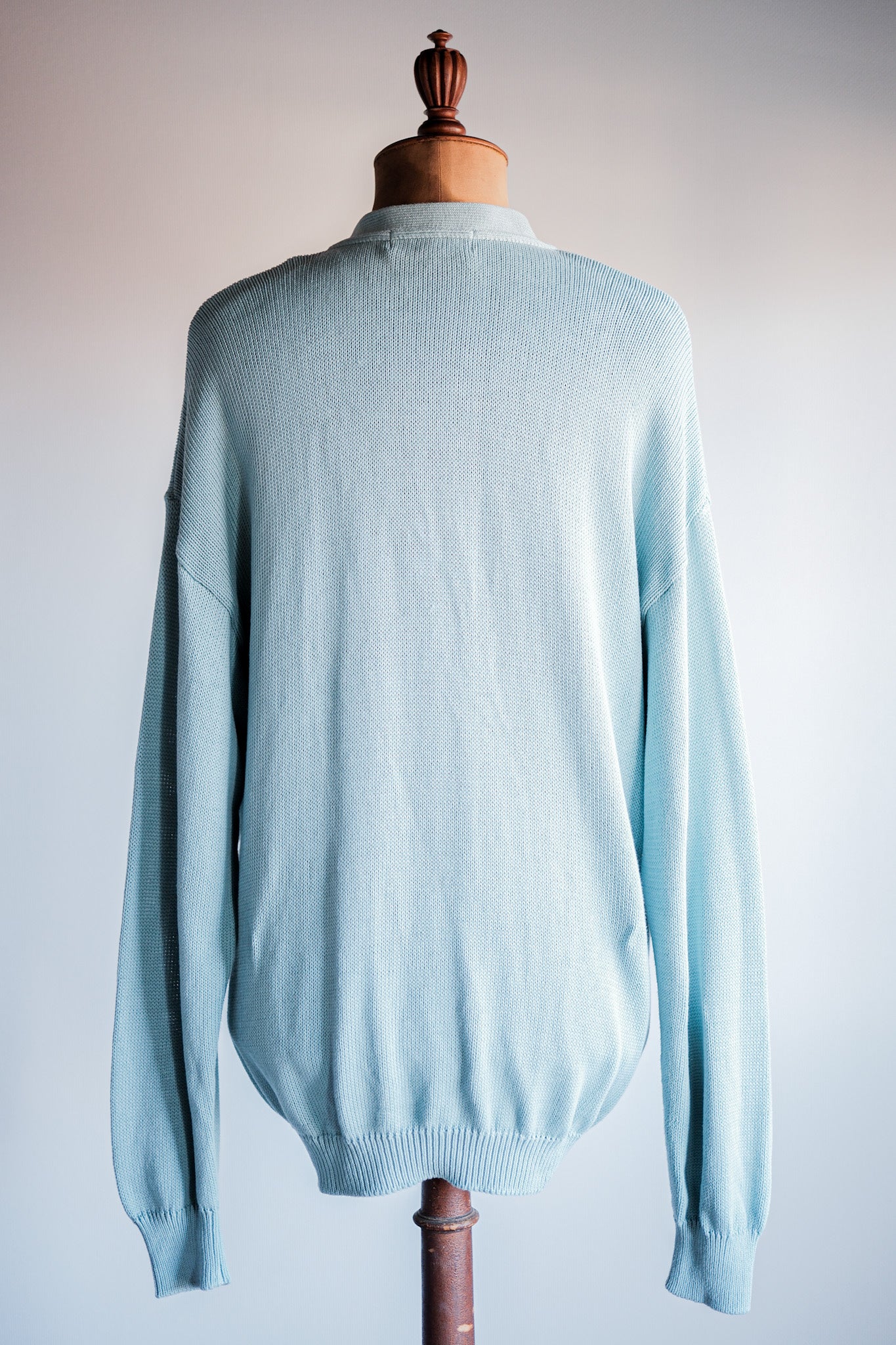 【~90's】Italian Vintage Cotton Argyle Cardigan