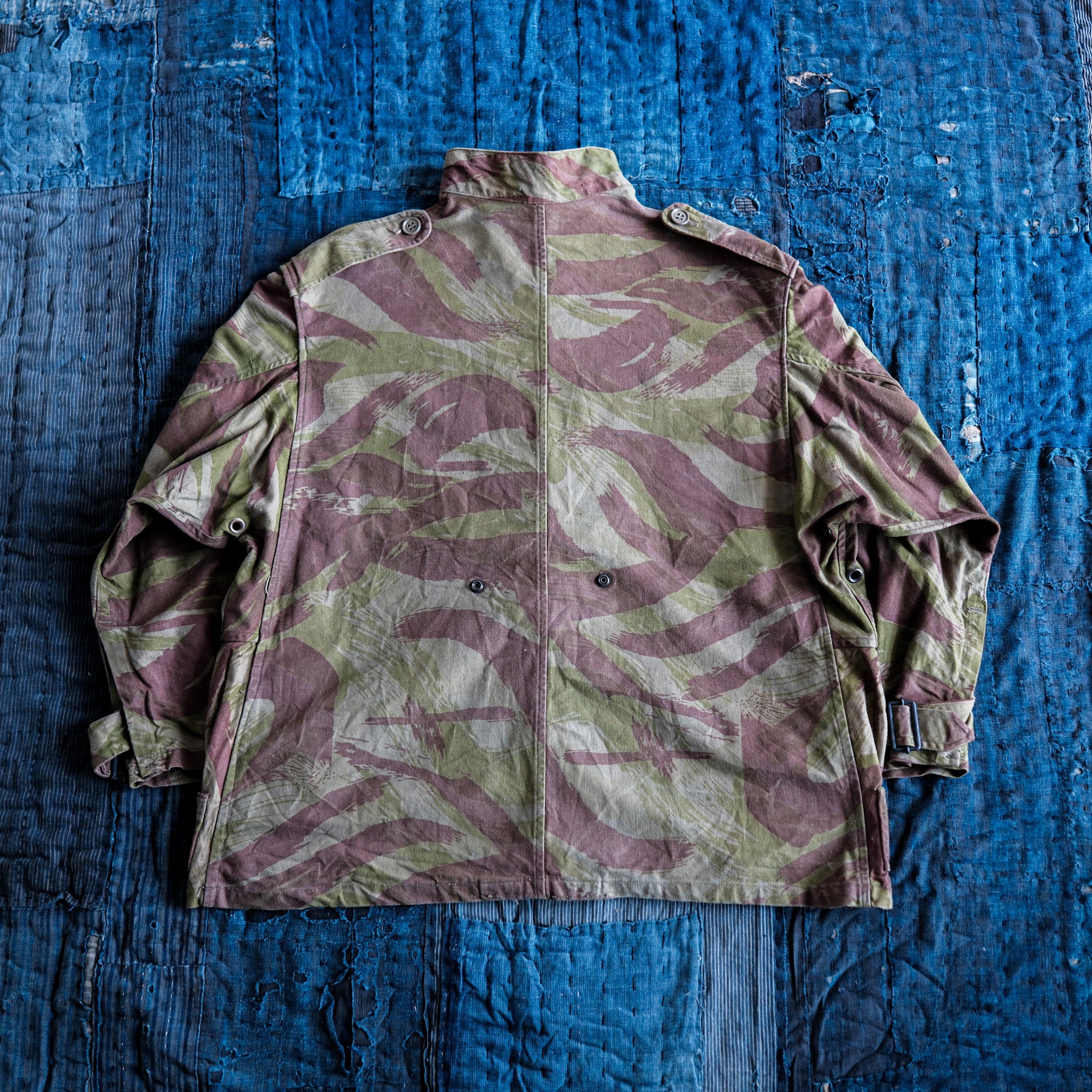 【~50's】French Army TAP47/52 Lizard Camouflage Paratrooper Jacket
