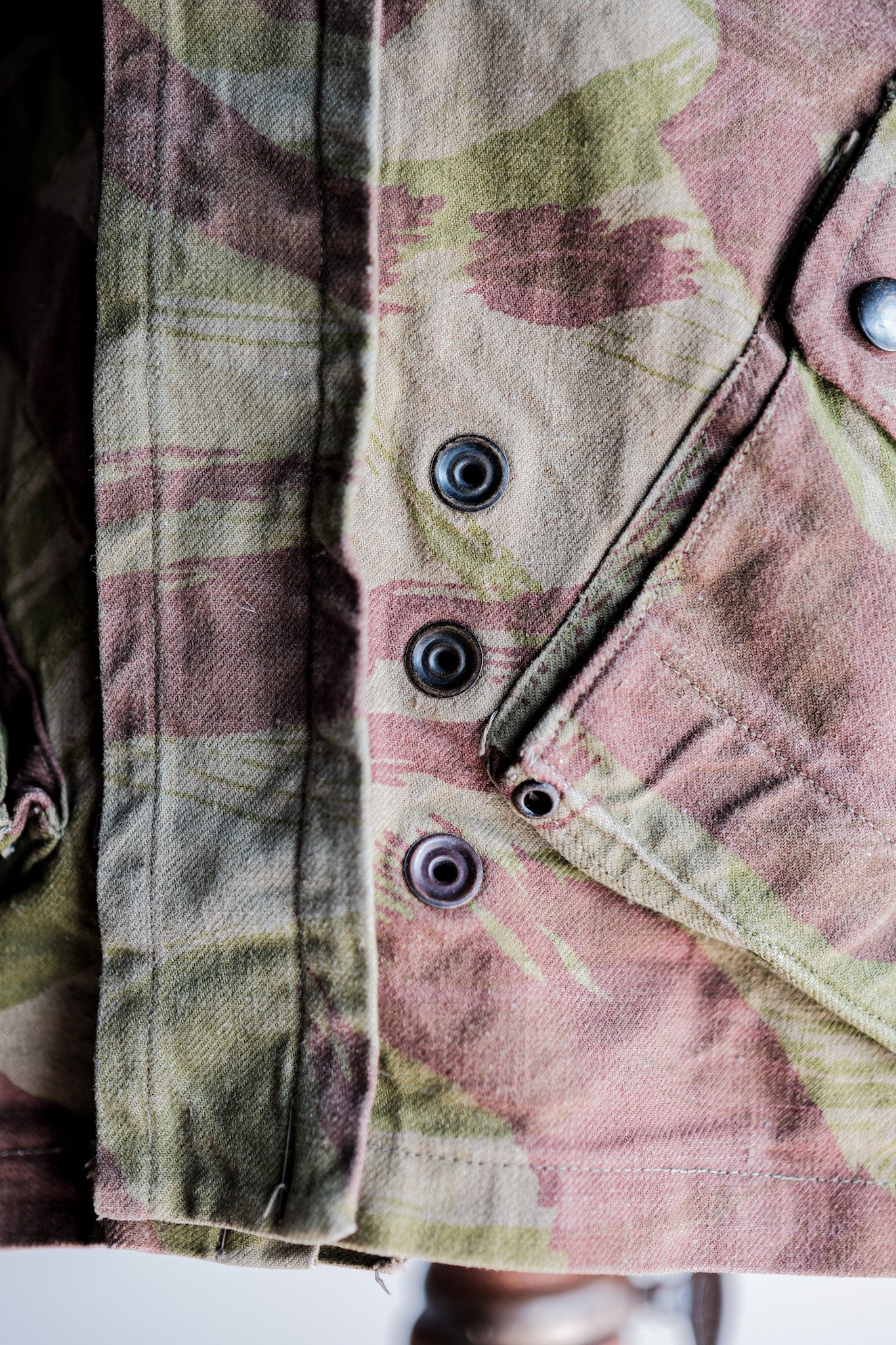 【~50's】French Army TAP47/52 Lizard Camouflage Paratrooper Jacket