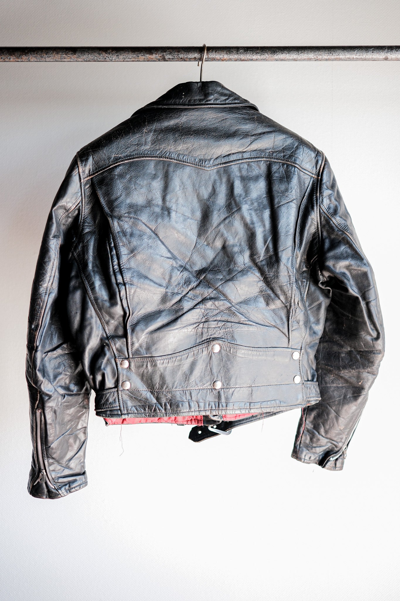 【~50's】American Vintage Two Star Horsehide Motorcycle Leather Jacket "WINDWARD"